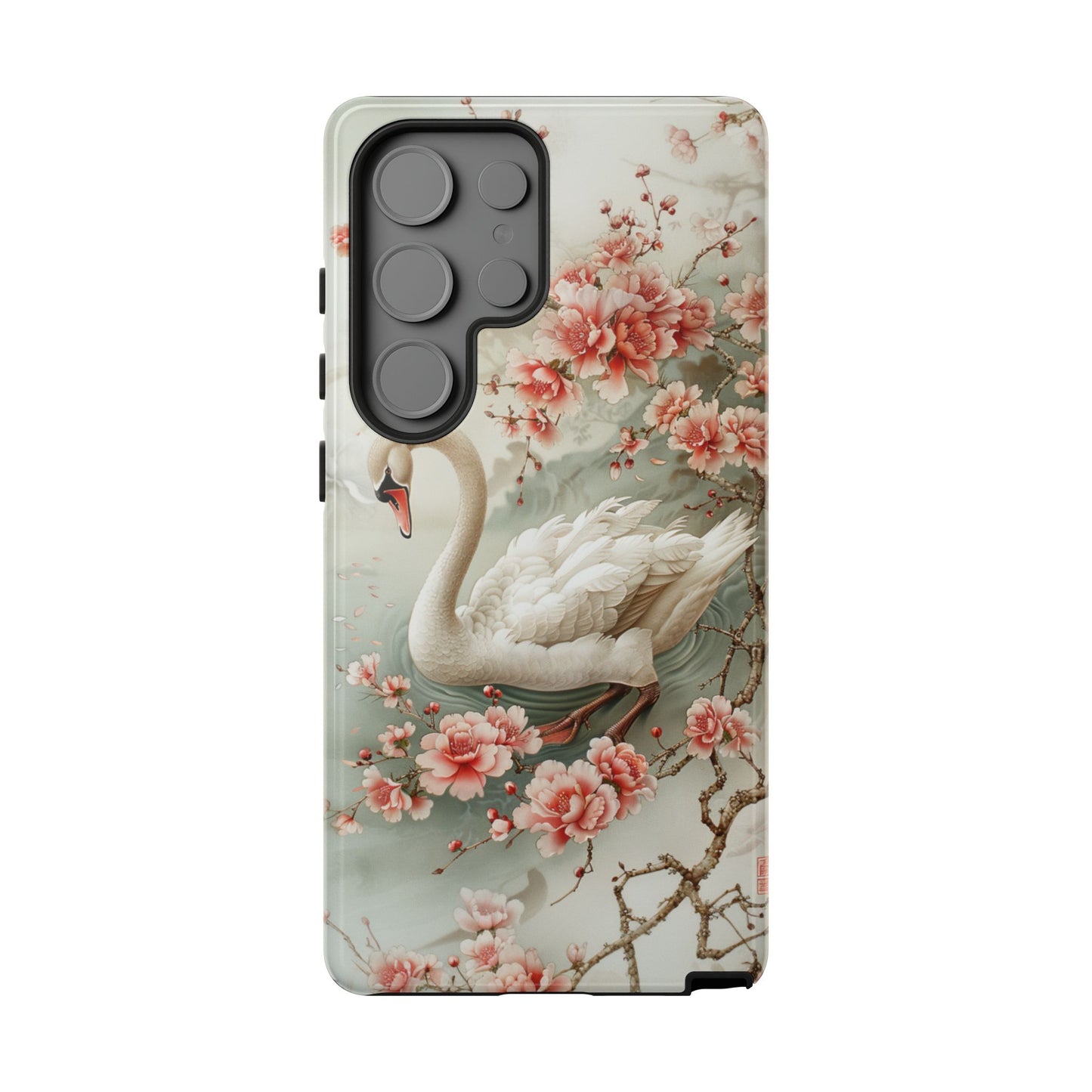 Floral Swan Phone Case β Bird Phone Case, Elegant & Protective for iPhone, Samsung & Google Pixel