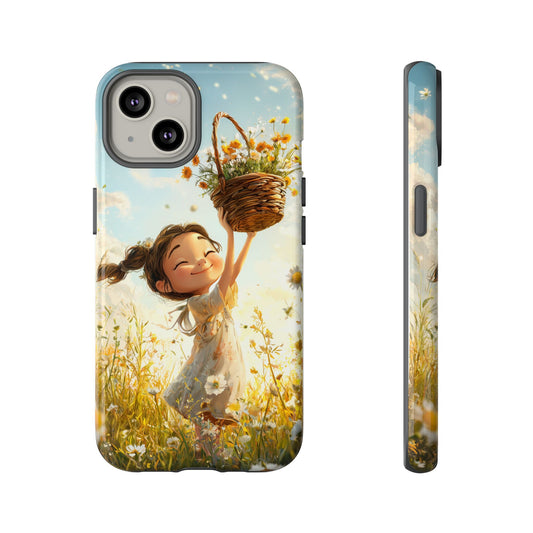 Golden Meadow Glow Cottagecore Phone Case for iPhone, google Pixel & Samsung