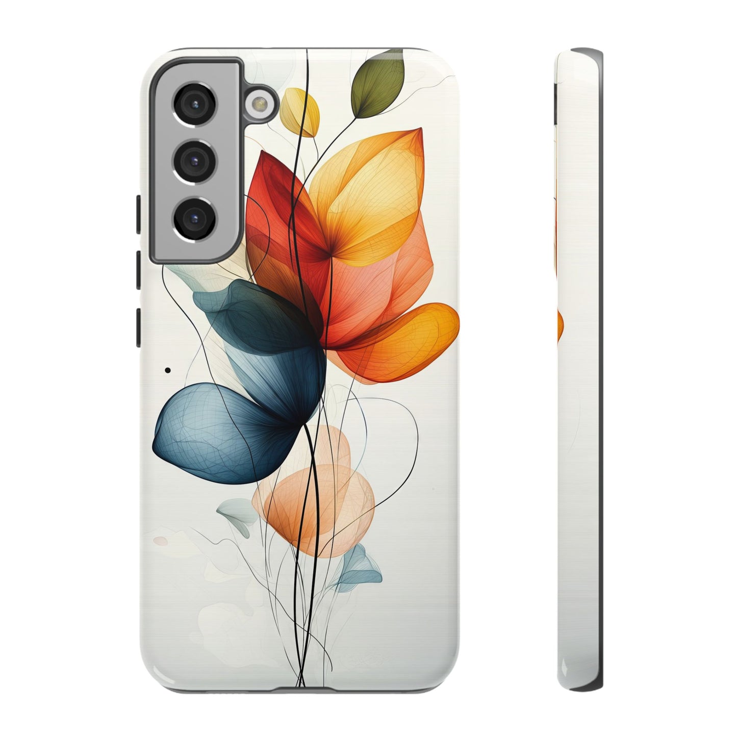 Whispering Petals – Elegant Floral Art Case for iPhone, Pixel & Samsung