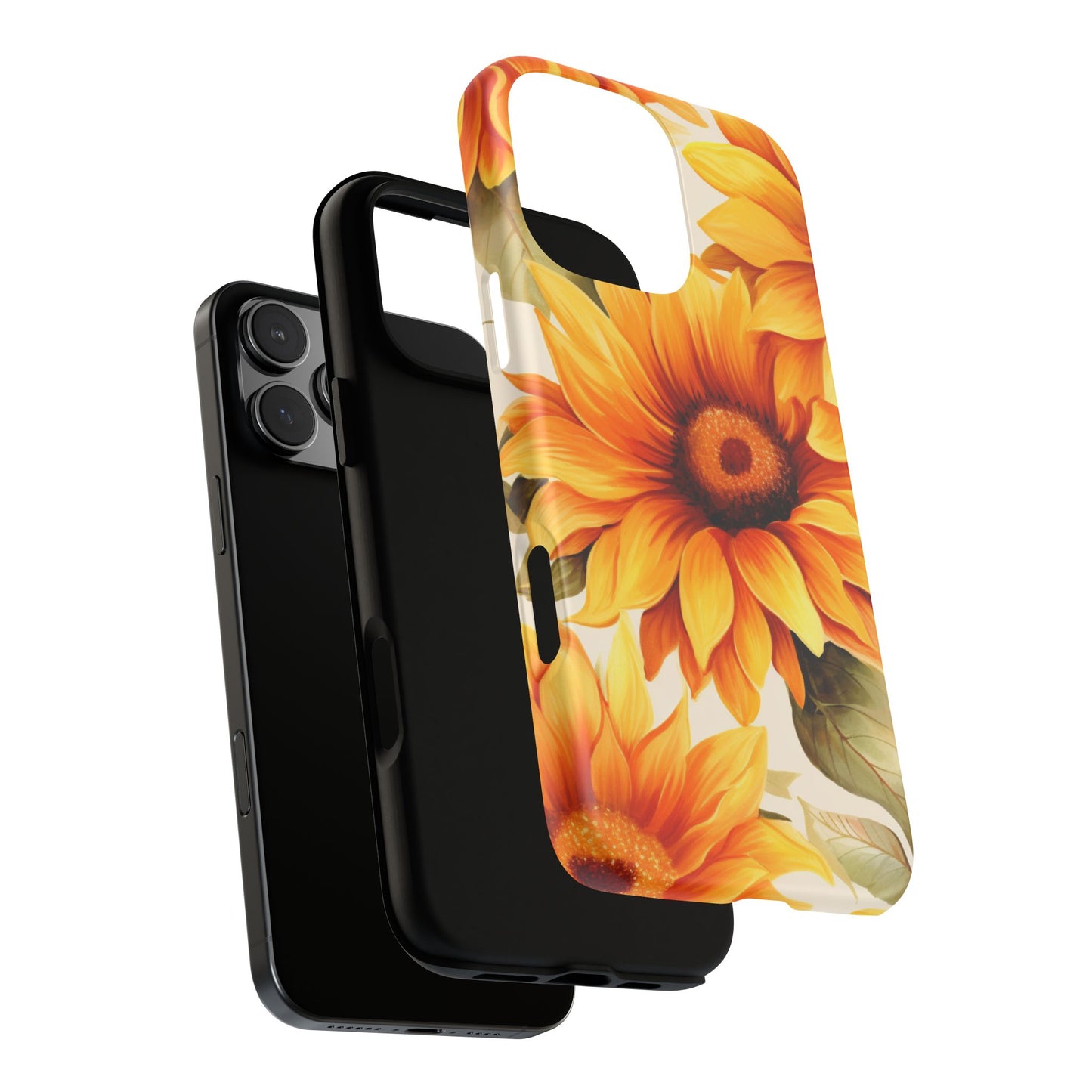 Golden Sunflower Glow Mobile Case – Radiant & Elegant