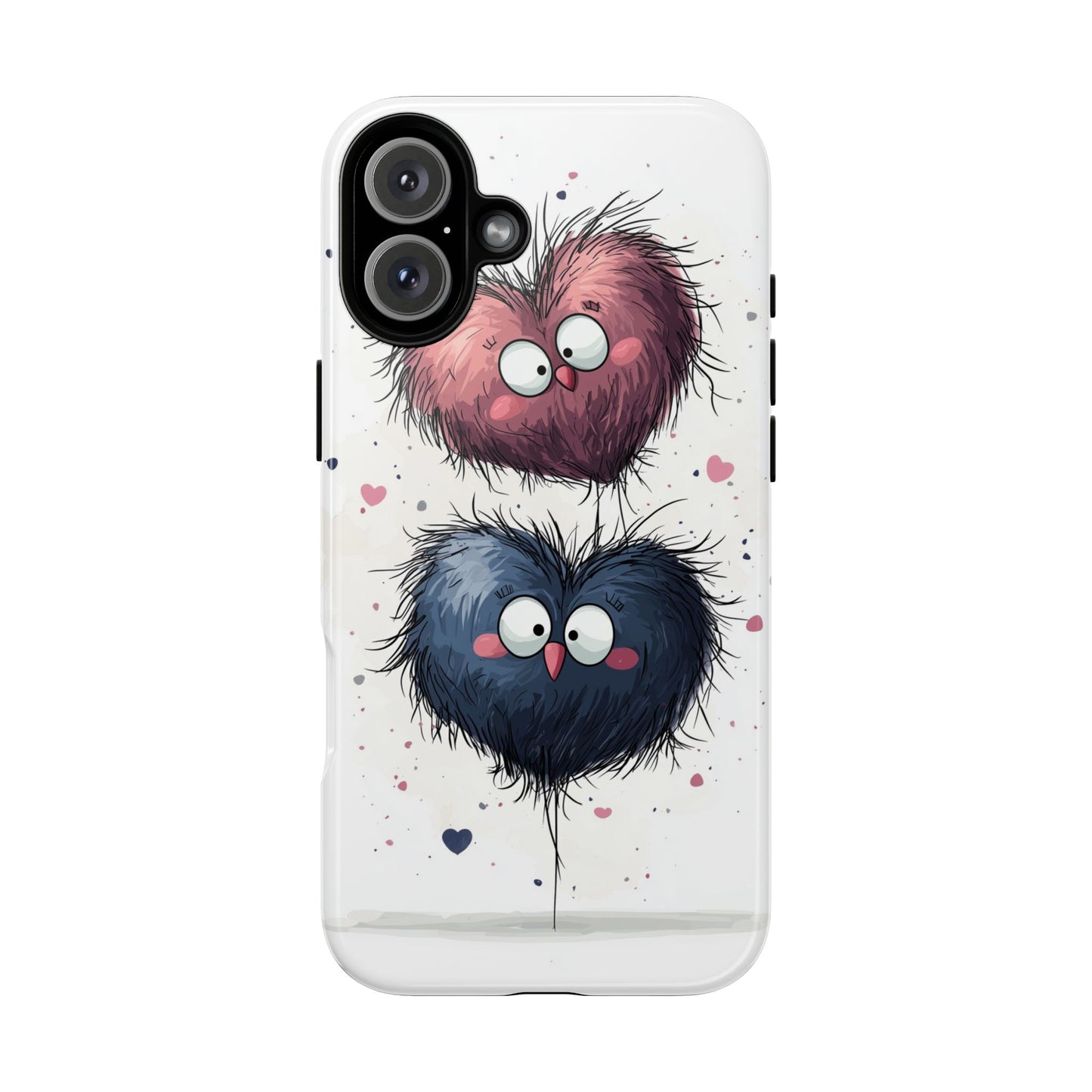 Fluffy Love Duo - Cute Anime Phone Case for iPhone, Samsung, Google Pixel