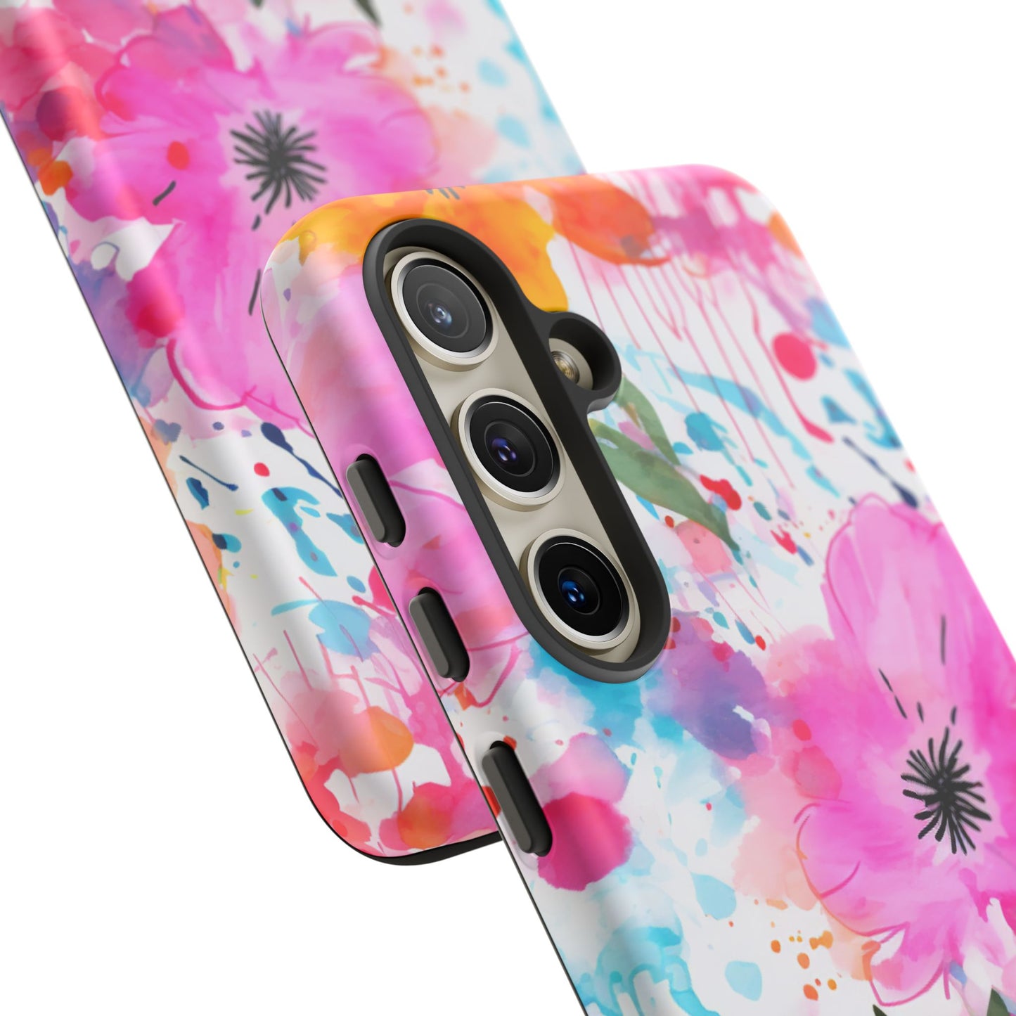 Vibrant Watercolor Floral Phone Case – Artistic & Colorful Design