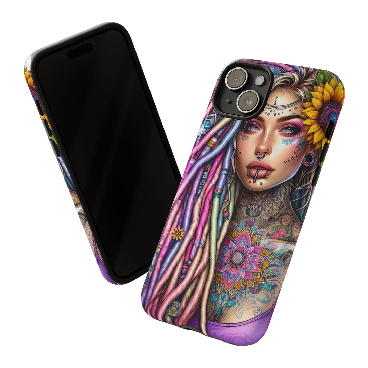 Boho Mandala Goddess – Ethereal Tattoo Art Mobile Cover