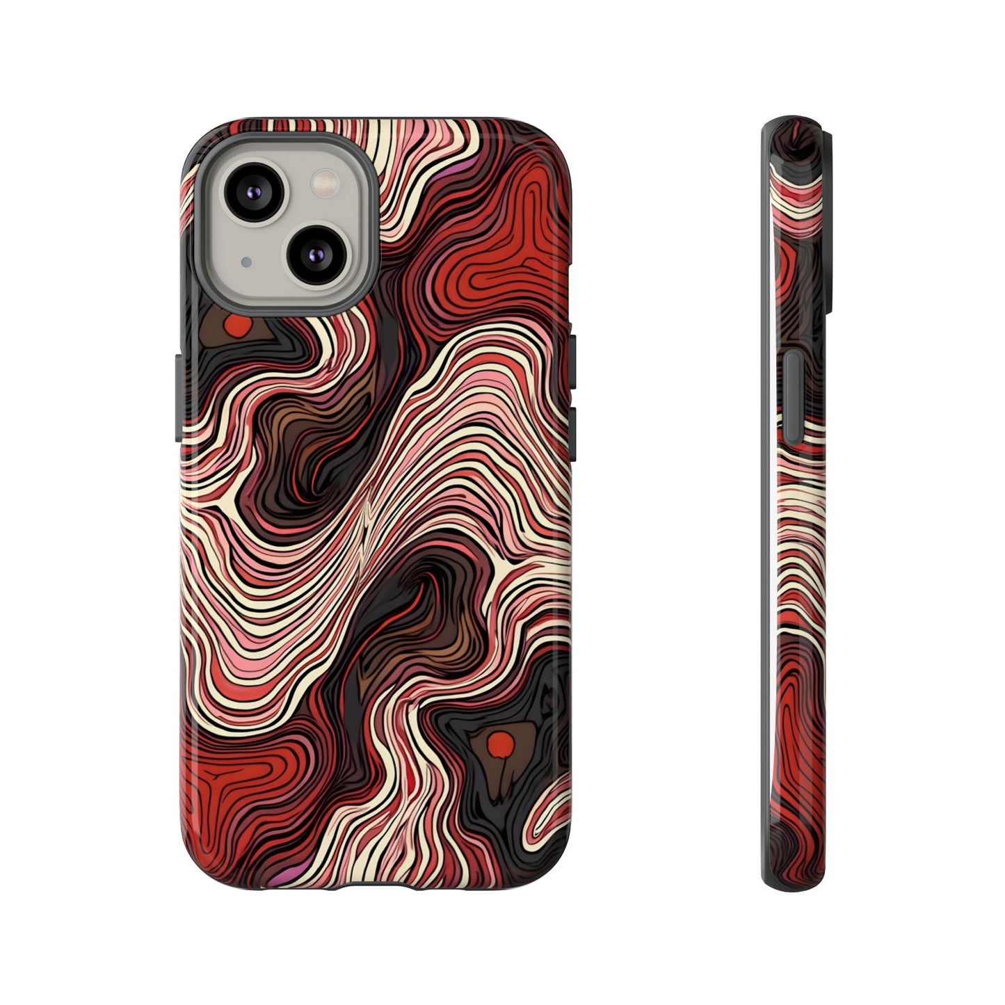 Abstract wavy illusion with swirling lines | Pattern Design