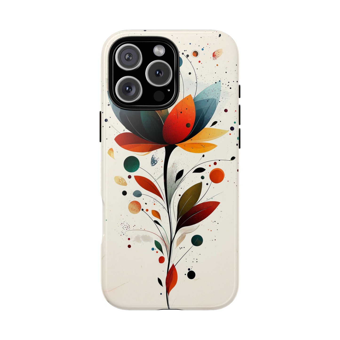 Celestial Petals – Abstract Floral Burst Phone Case for iPhone, Pixel & Samsung