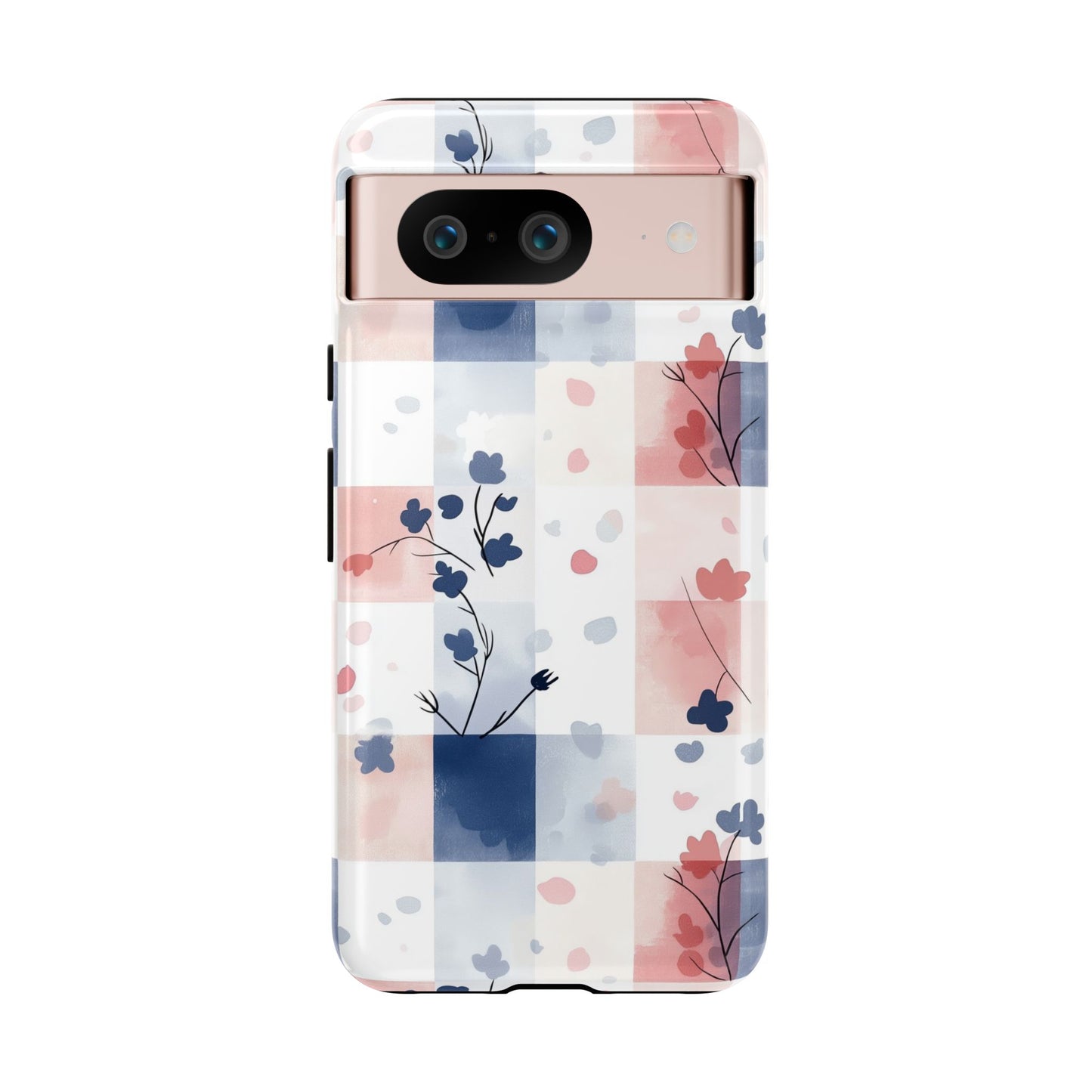 Kawaii Gingham Pastel Phone Case for iPhone, Samsung, Google Pixel