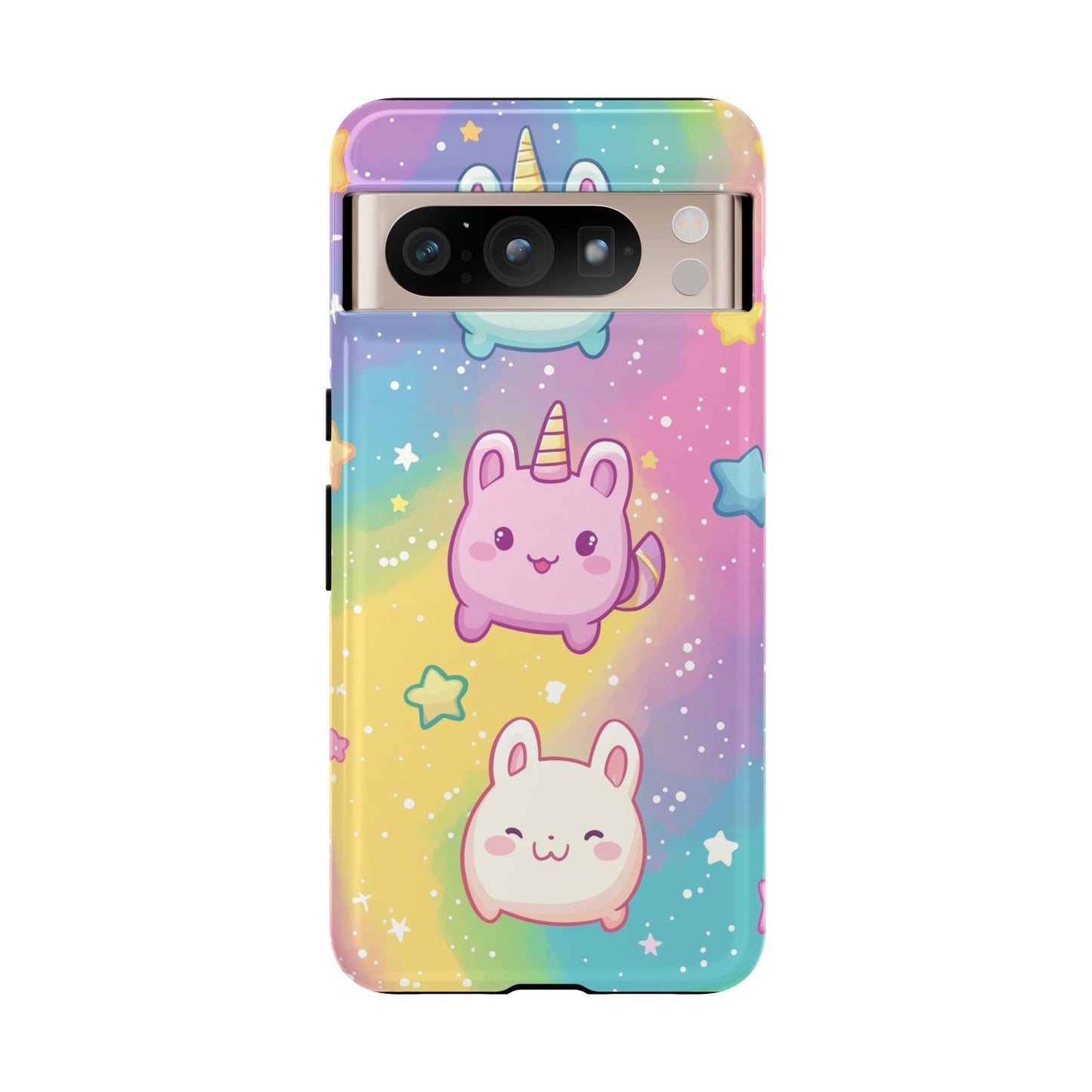 Pastel Unicorn Bunny Anime Phone Case for iPhone, Samsung, Google Pixel