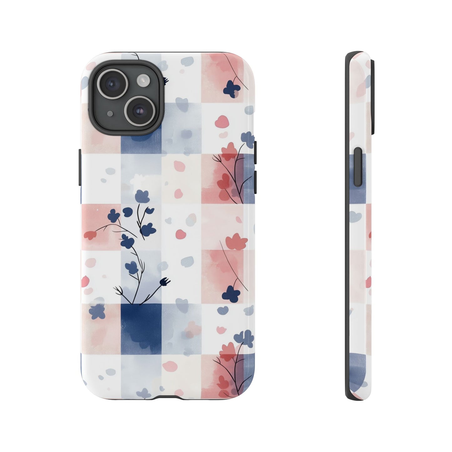 Kawaii Gingham Pastel Phone Case for iPhone, Samsung, Google Pixel