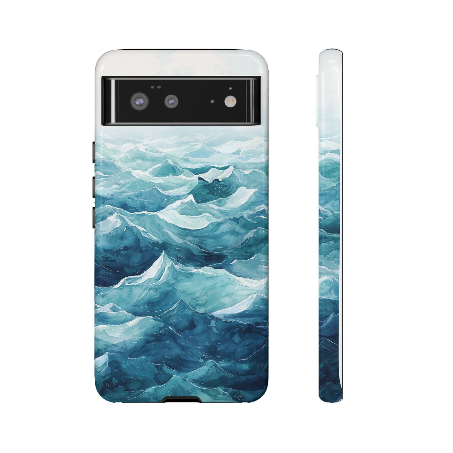 Aqua Drift Watercolor Phone Case for iPhone, google Pixel & Samsung