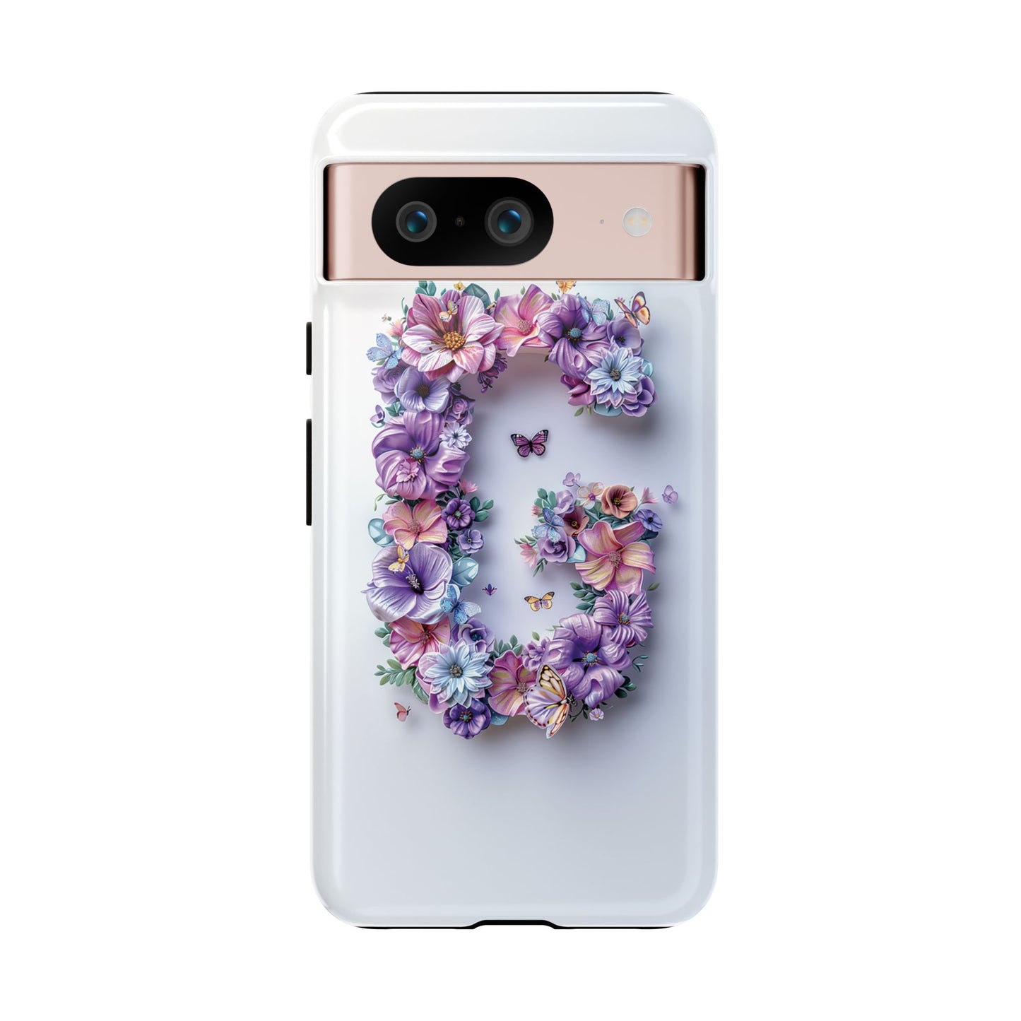 Floral Letter G Phone Case β Personalized Aesthetic Cover for iPhone, Samsung & Google Pixel
