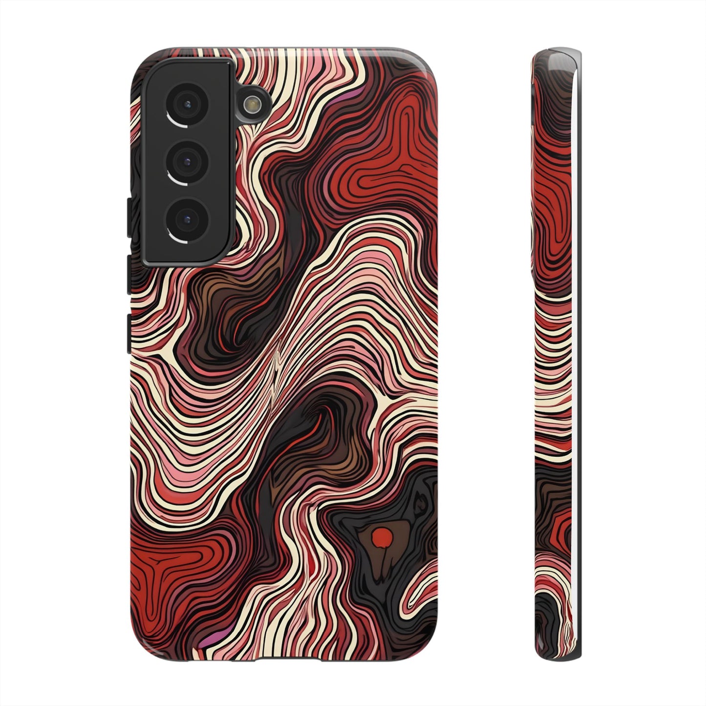 Abstract wavy illusion with swirling lines | Pattern Design