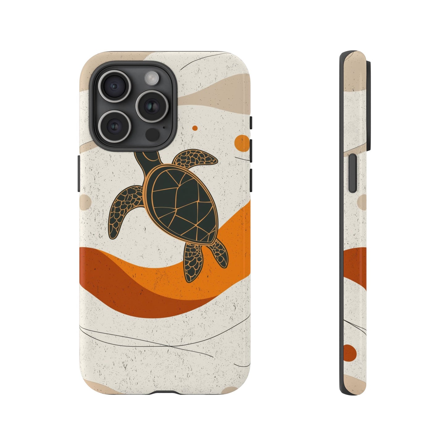 Flow of the Tide: Abstract Turtle Drift Phone Case for iPhone, Samsung & Pixel