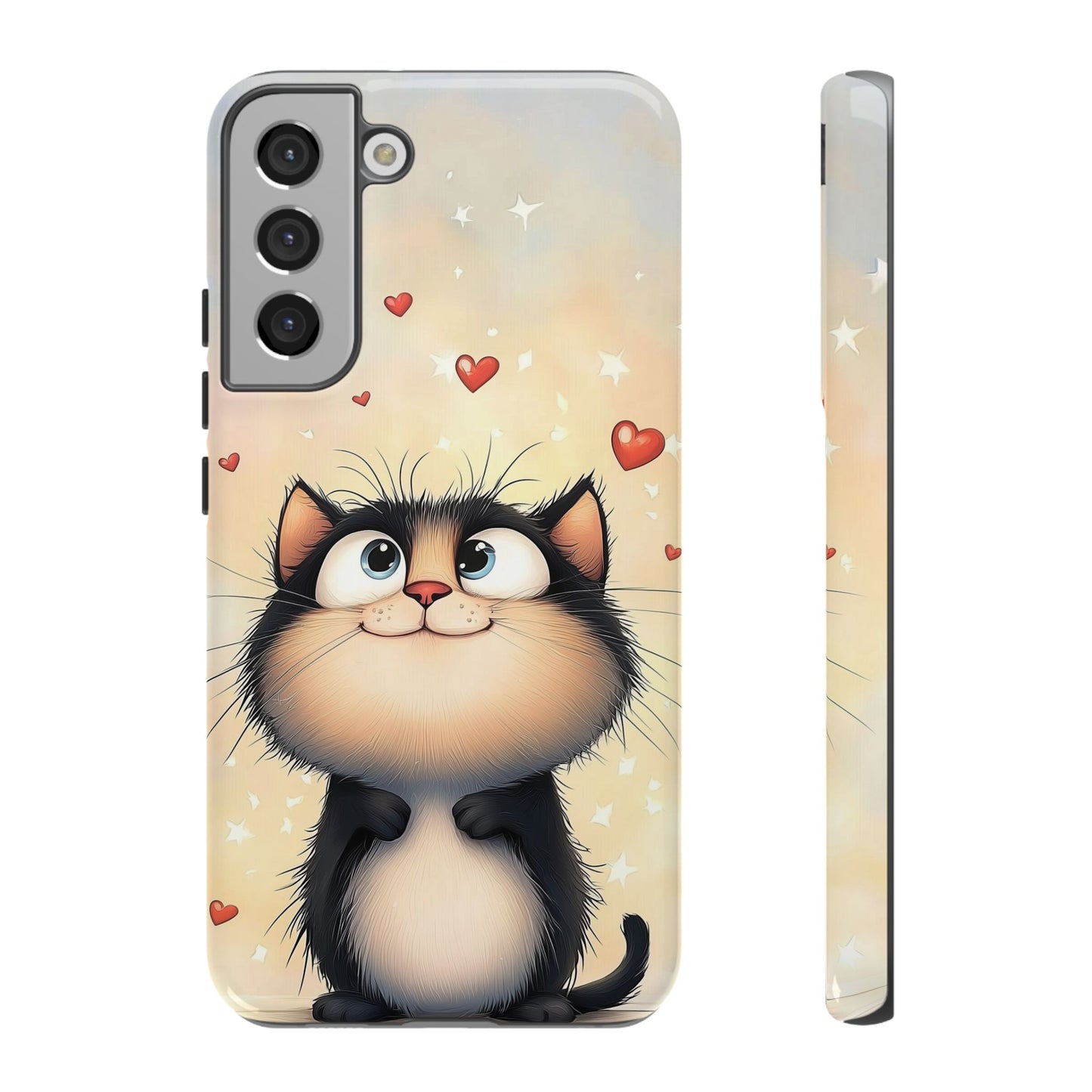 Cute Kitty Love Phone Case β Adorable Anime Cat Design for iPhone, Google Pixel & Samsung