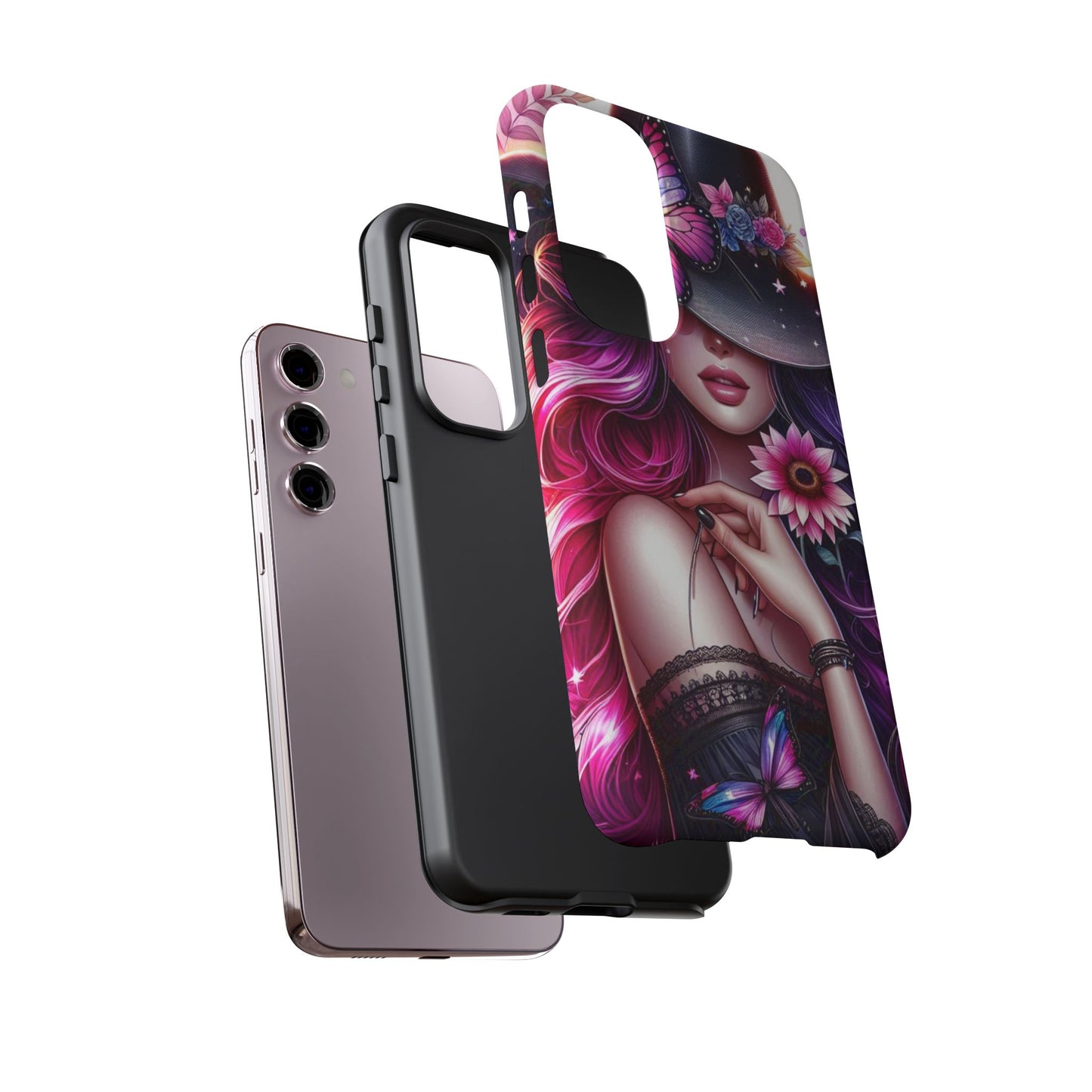 Celestial Charm – Cosmic Cowgirl & Butterfly Magic Mobile Cover