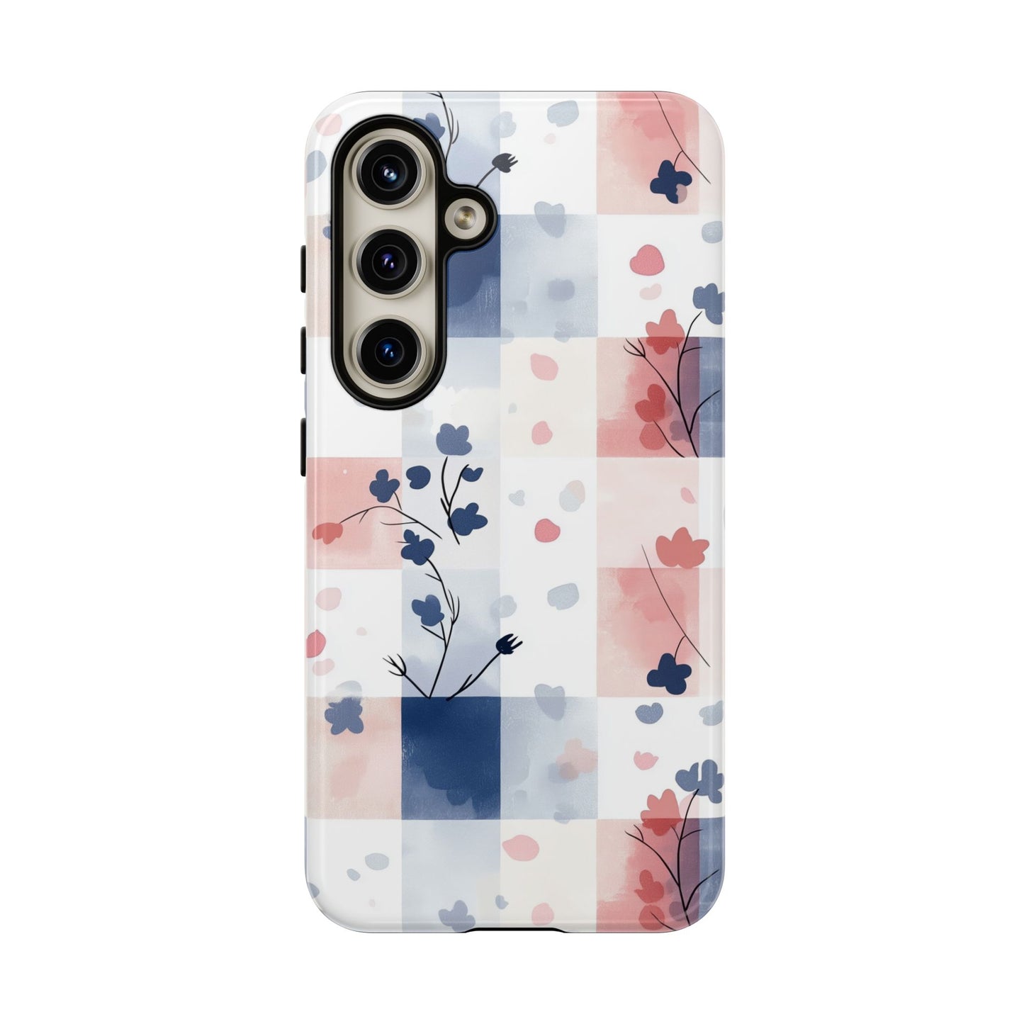 Kawaii Gingham Pastel Phone Case for iPhone, Samsung, Google Pixel