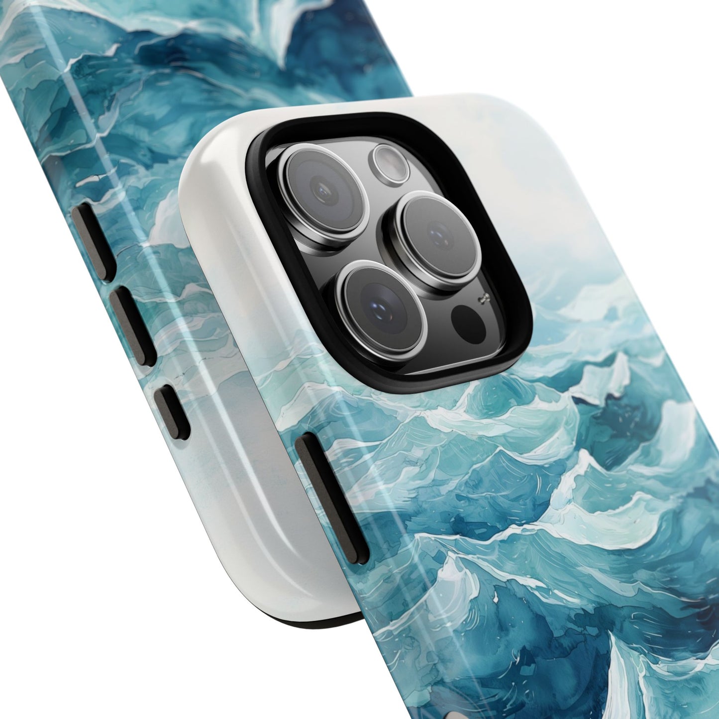 Aqua Drift Watercolor Phone Case for iPhone, google Pixel & Samsung
