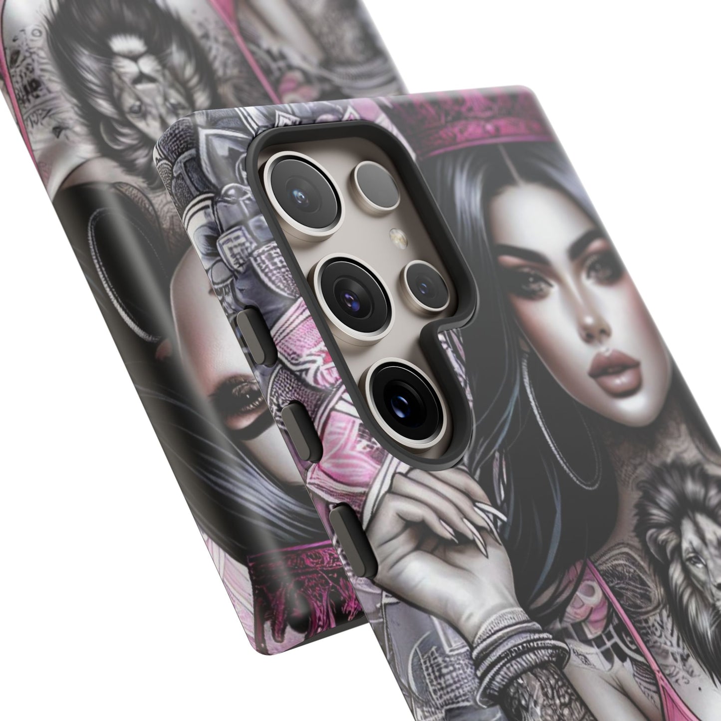 Queen of the Jungle – Regal Tattooed Goddess Mobile Cover