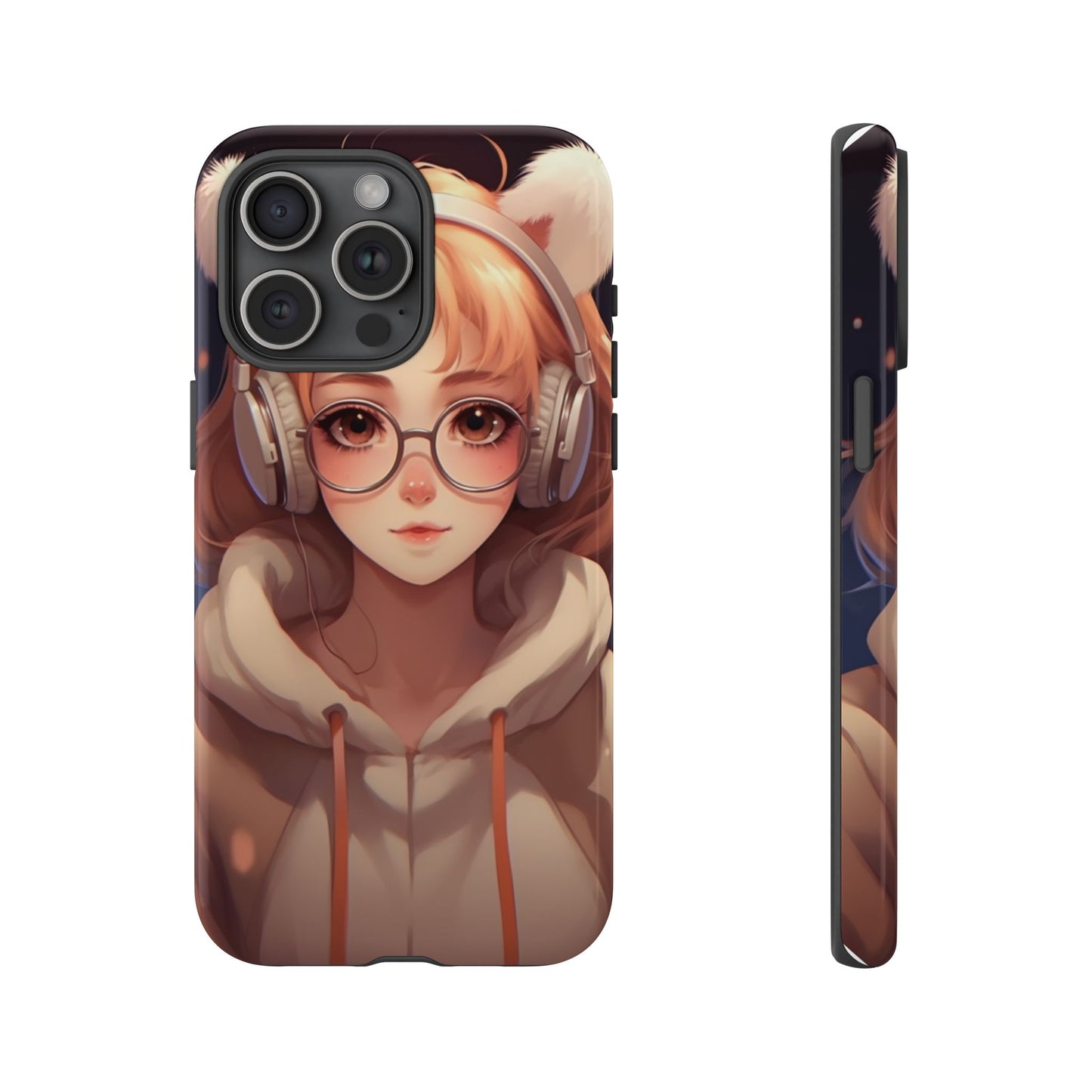 Anime Girl Phone Case - Cute Aesthetic Cover for iPhone, Samsung & Google Pixel, Girly Phone Case, Kawaii Lover Gift