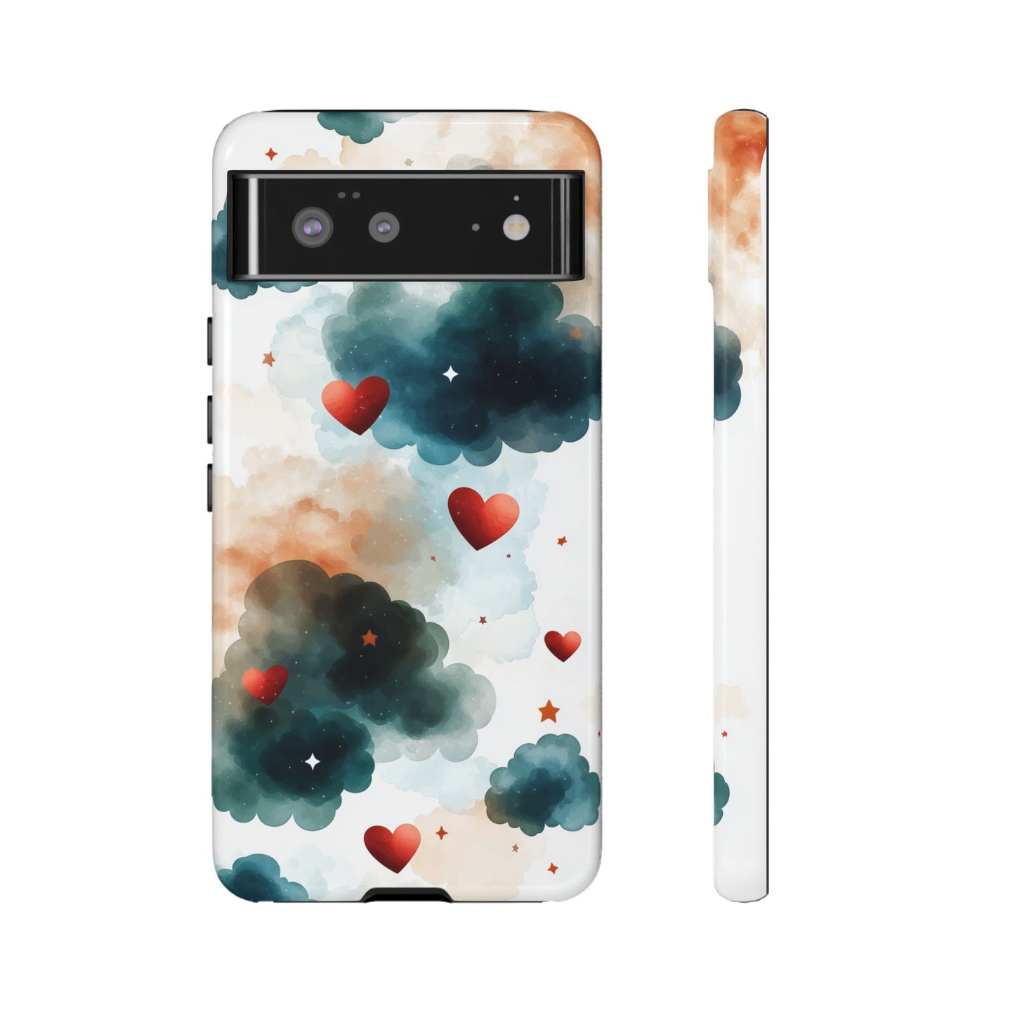 Celestial Heart Drift - Anime Aesthetic Phone Case for iPhone, Samsung, Google Pixel