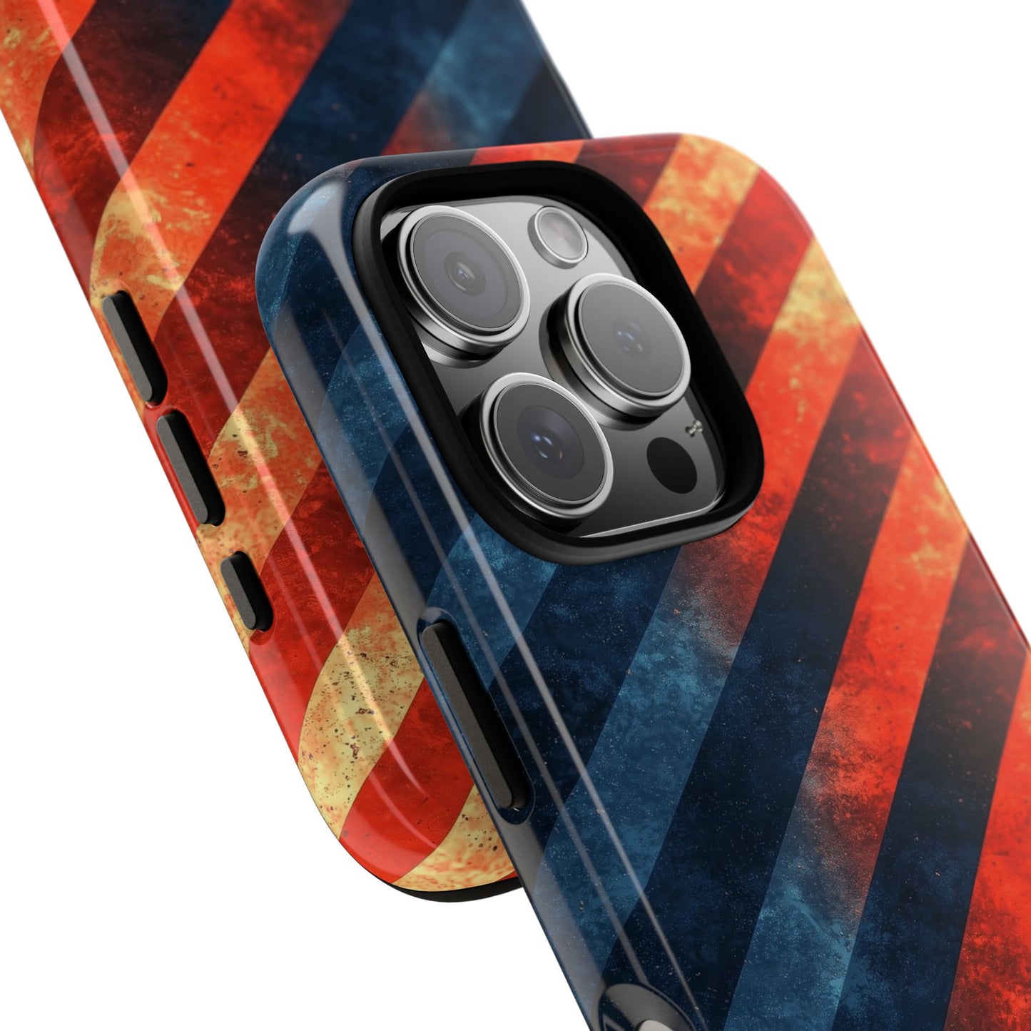 Molten Stripes – Grunge Gradient Abstract Phone Case for iPhone, Samsung & Pixel