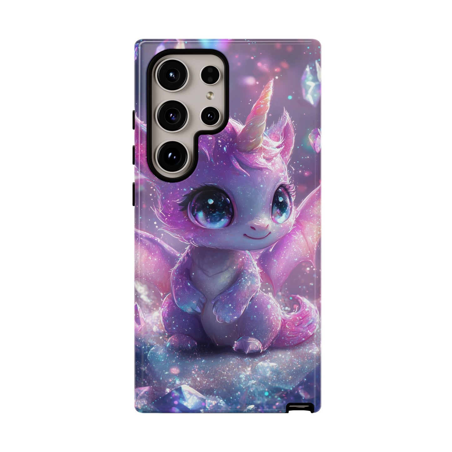 Mystic Crystal Unicorn-Dragon Phone Case for iPhone, Samsung, Google Pixel