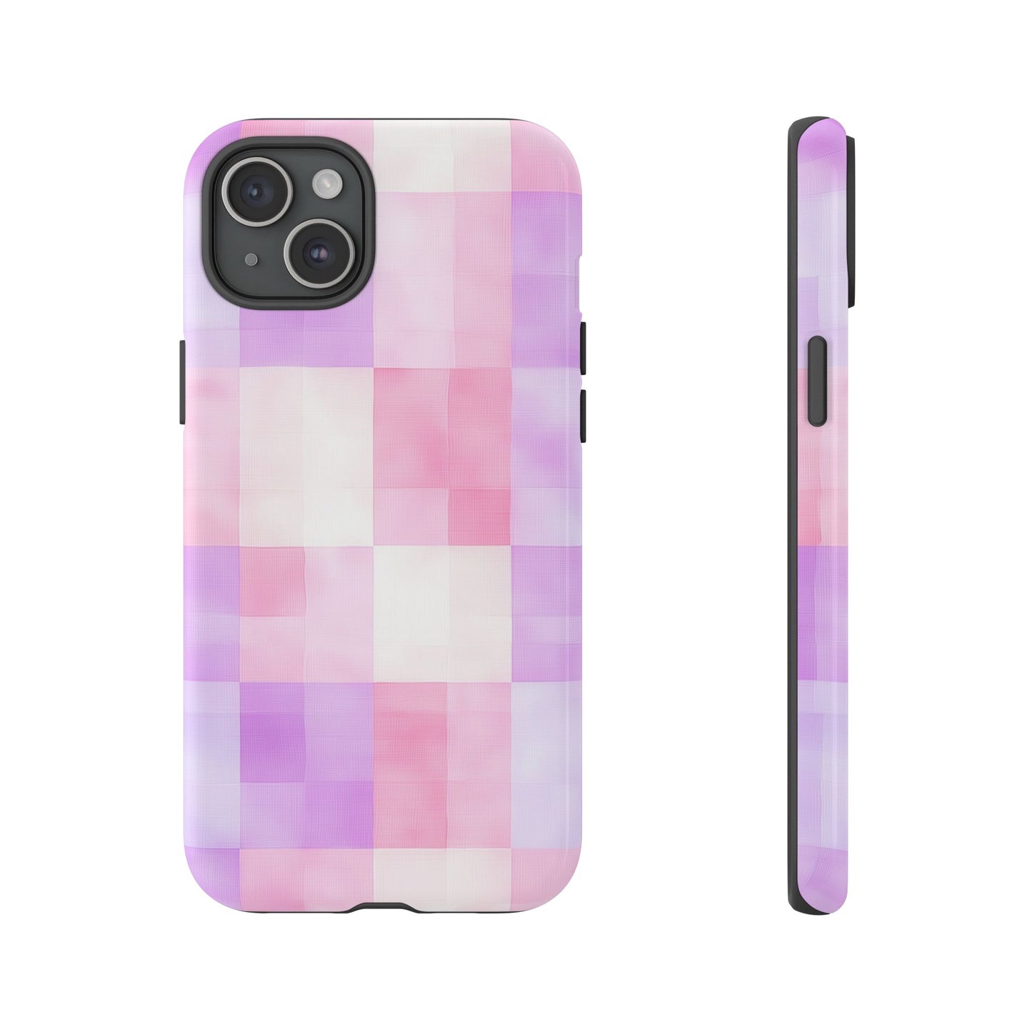 Kawaii Gingham Pastel Phone Case for iPhone, Samsung, Google Pixel