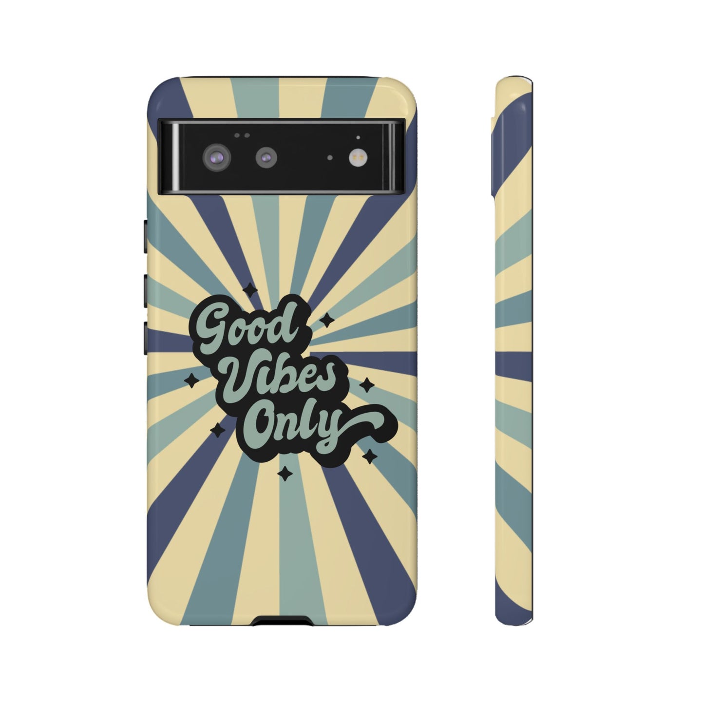 Retro "Good Vibes Only" Phone Case β Vintage Aesthetic for iPhone, Samsung & Google Pixel
