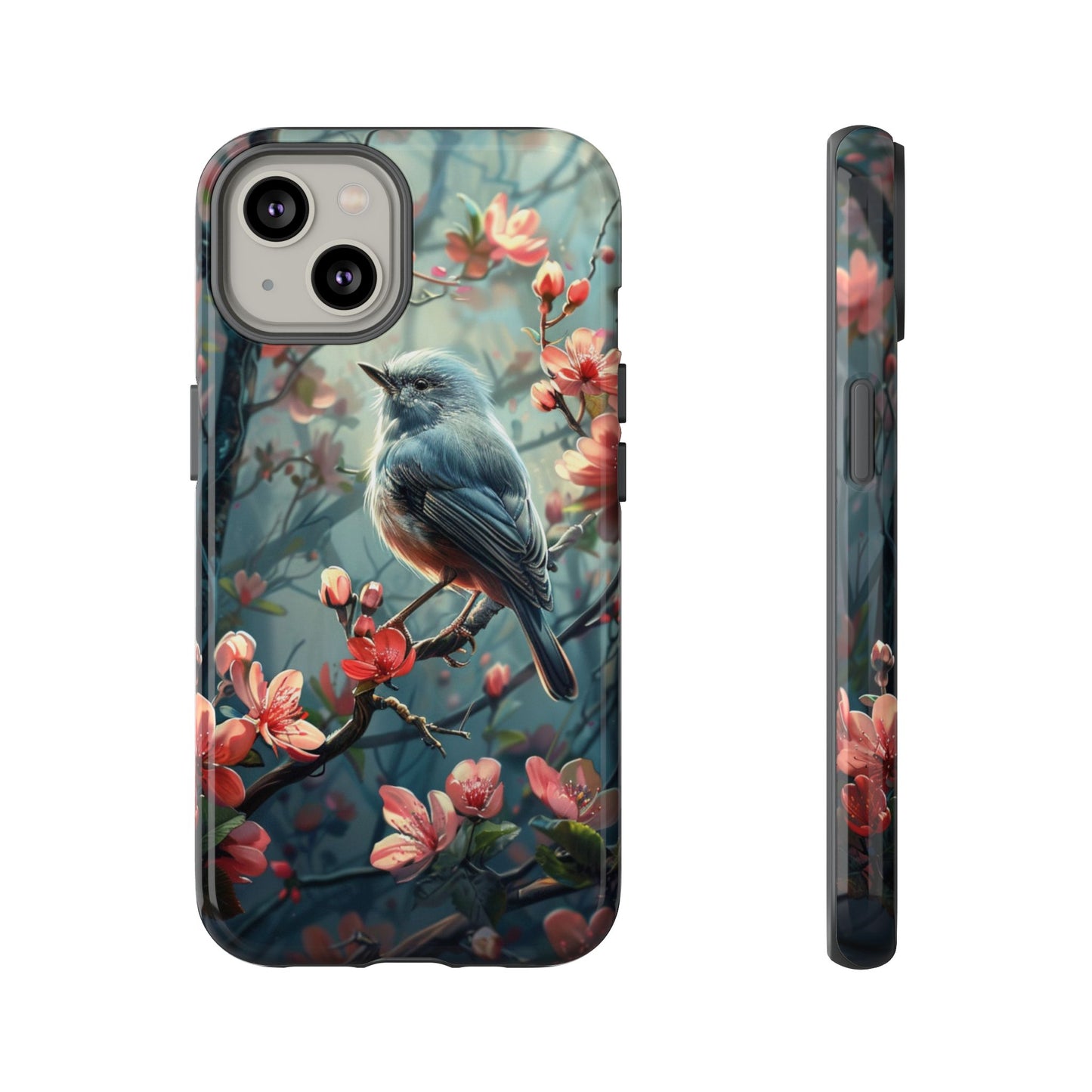 Floral Bird Phone Case β Elegant Nature-Inspired Design for iPhone, Samsung & Google Pixel
