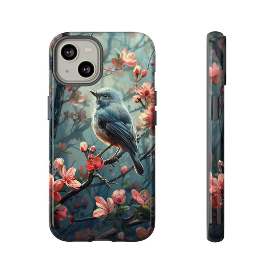 Floral Bird Phone Case – Elegant Nature-Inspired Design for iPhone, Samsung & Google Pixel