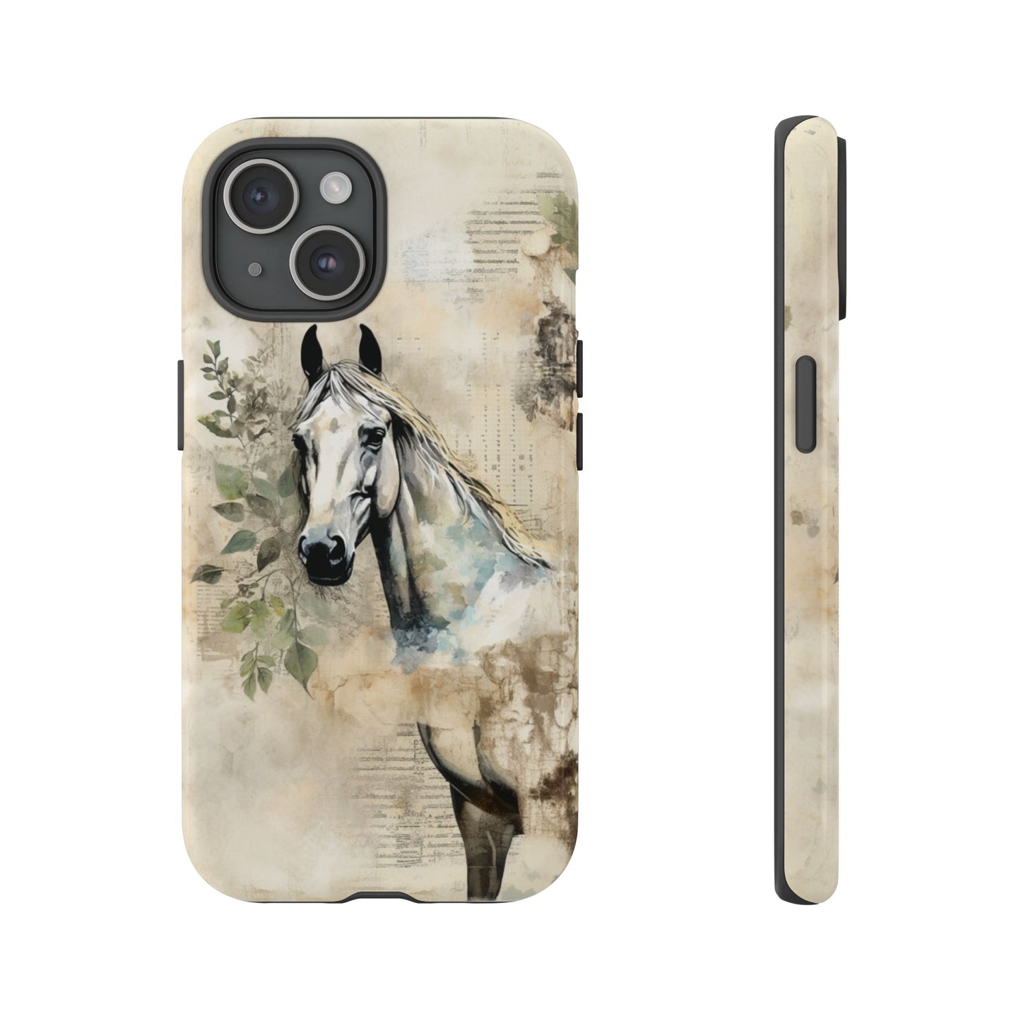 Watercolor Horse Print Phone Case - iPhone, Samsung & Google Pixel Cover - Artistic Equestrian Phone Case, Animal Lover Gift