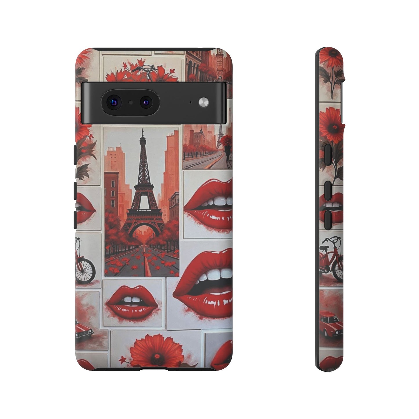 Red Lips & Eiffel Tower Phone Case