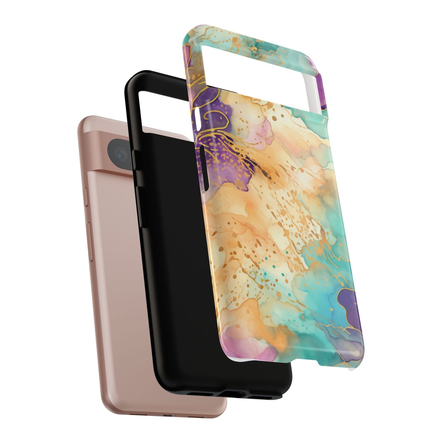 Golden Aura Abstract Watercolor Mobile Case