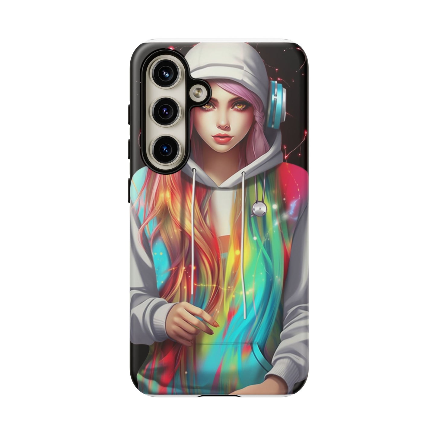 Anime Girl Phone Case - Cute Aesthetic Cover for iPhone, Samsung & Google Pixel, Girly Phone Case, Kawaii Phone Case, Anime Lover Gift