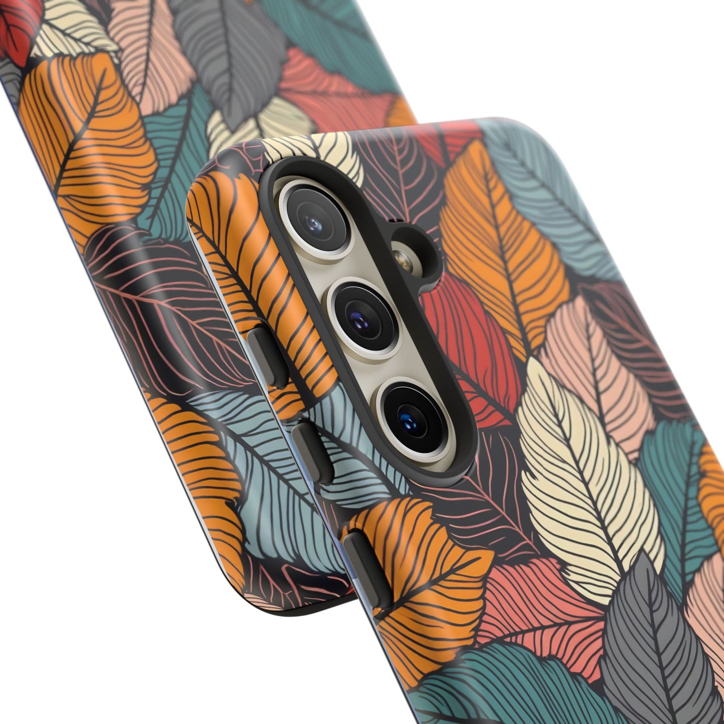 Colorful Abstract Leaves Pattern Design