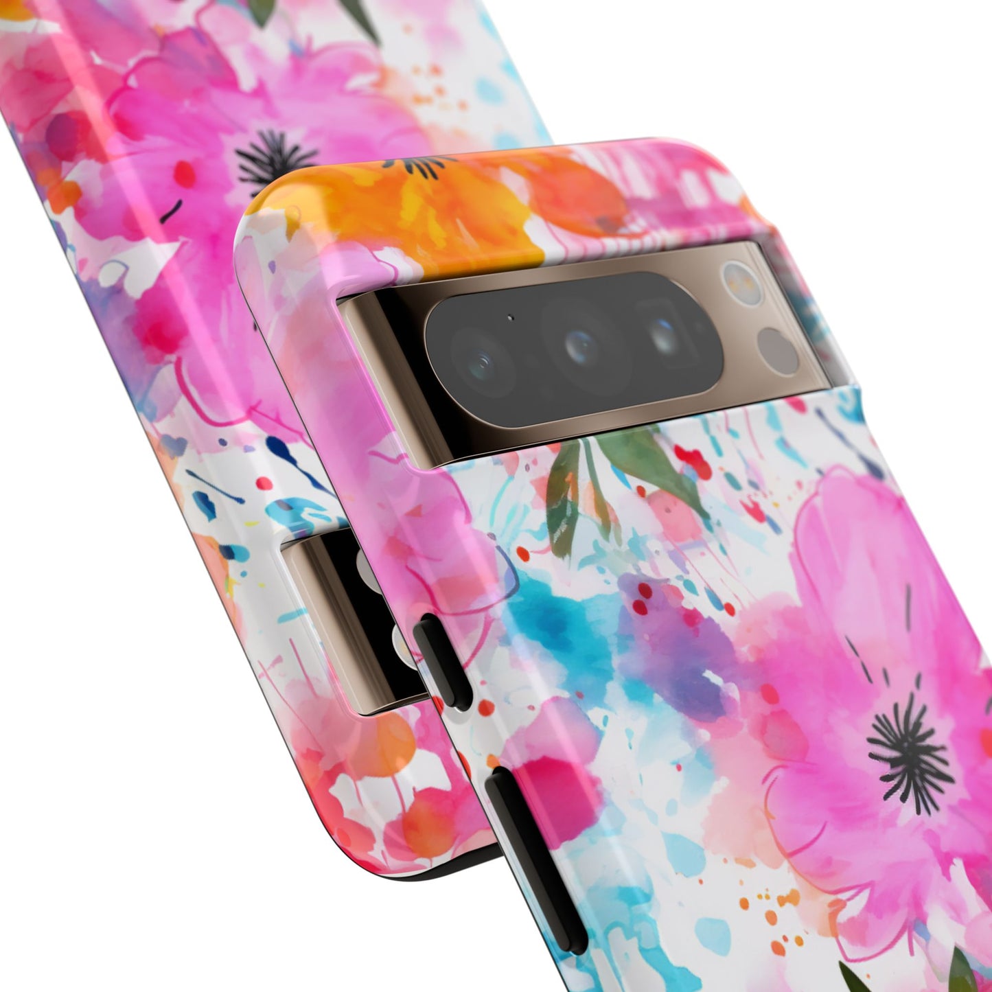 Vibrant Watercolor Floral Phone Case – Artistic & Colorful Design