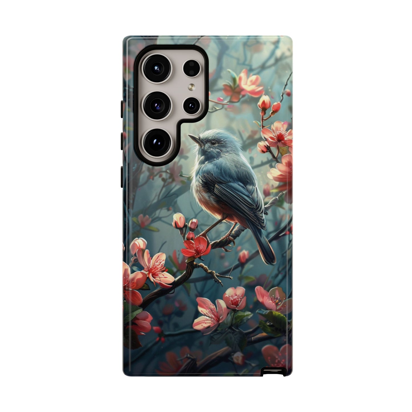 Floral Bird Phone Case β Elegant Nature-Inspired Design for iPhone, Samsung & Google Pixel