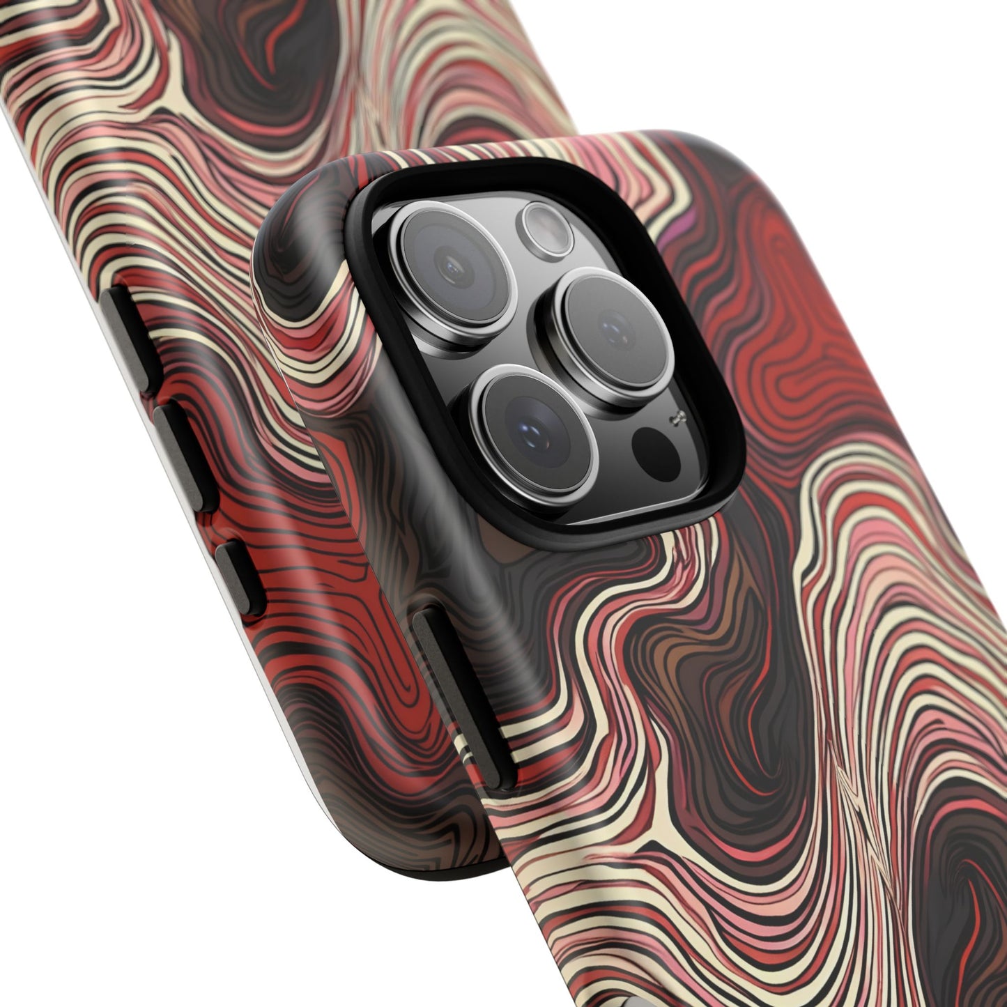 Abstract wavy illusion with swirling lines | Pattern Design