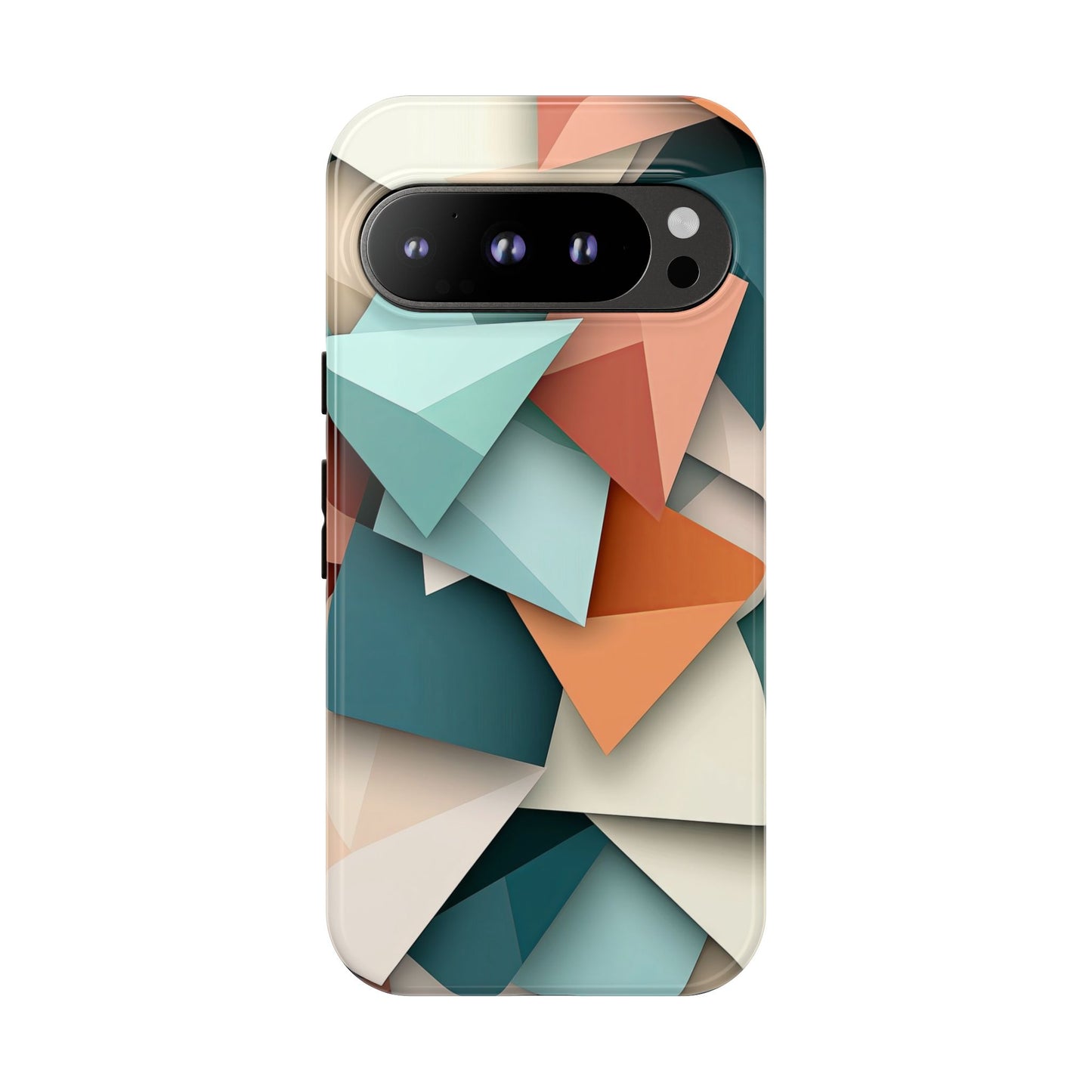 Origami Prism – Abstract Tri-Fold Geometry Phone Case – iPhone, Google Pixel, Samsung