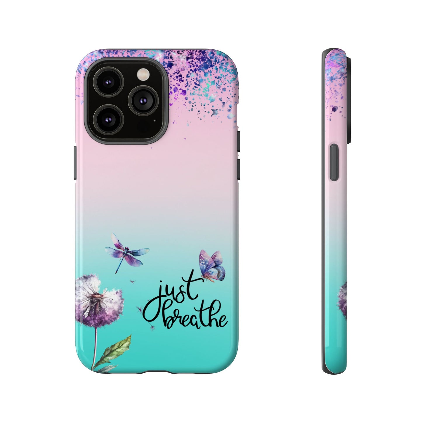 Just Breathe Phone Case - Aesthetic Minimalist Cover for iPhone, Samsung & Google Pixel