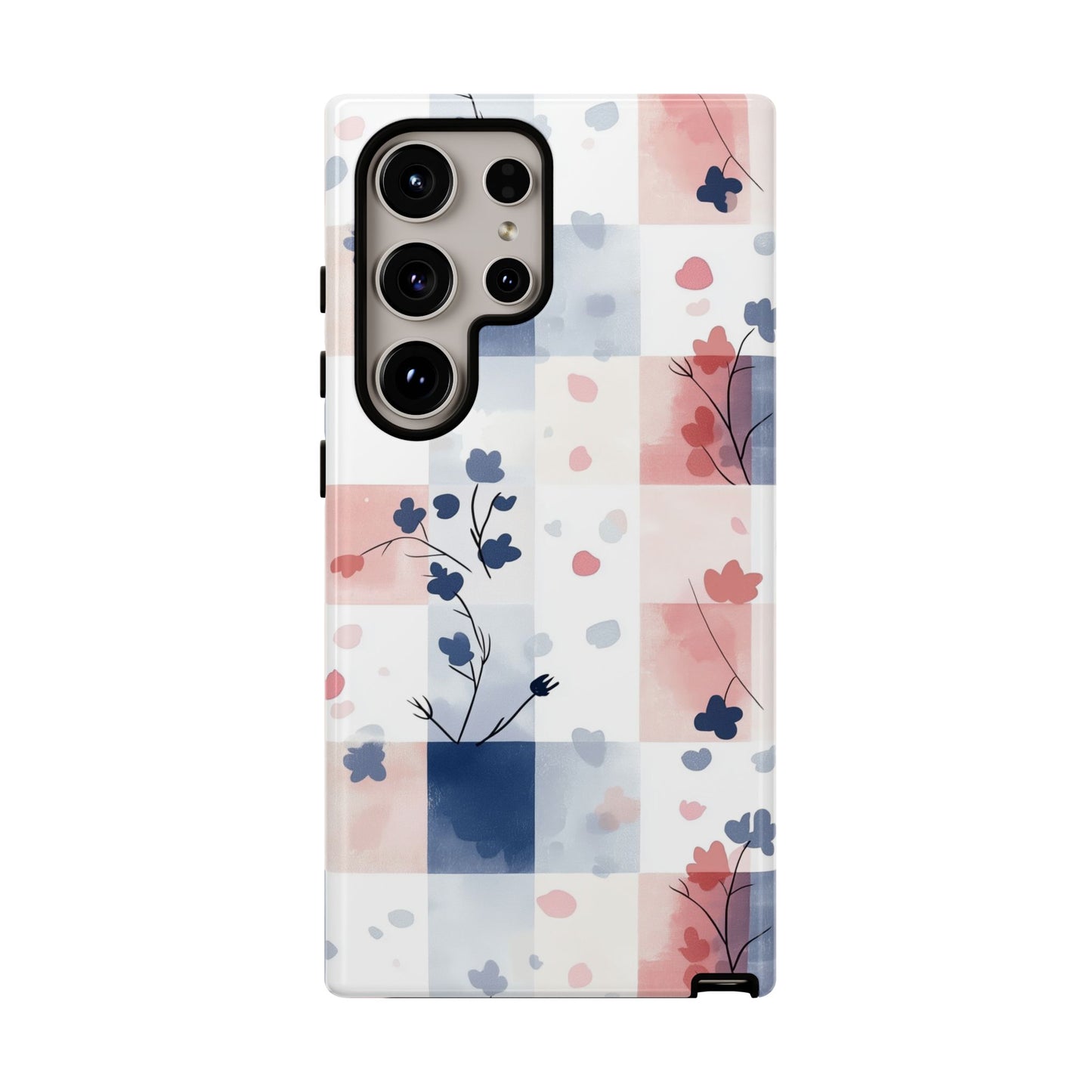 Kawaii Gingham Pastel Phone Case for iPhone, Samsung, Google Pixel