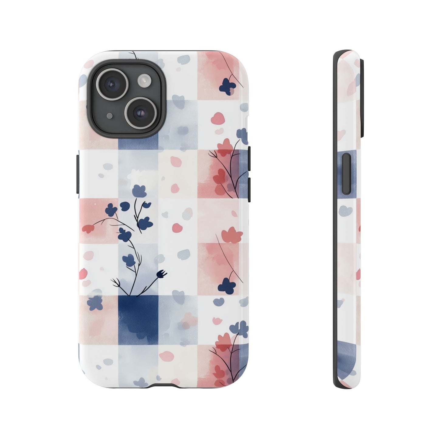 Kawaii Gingham Pastel Phone Case for iPhone, Samsung, Google Pixel