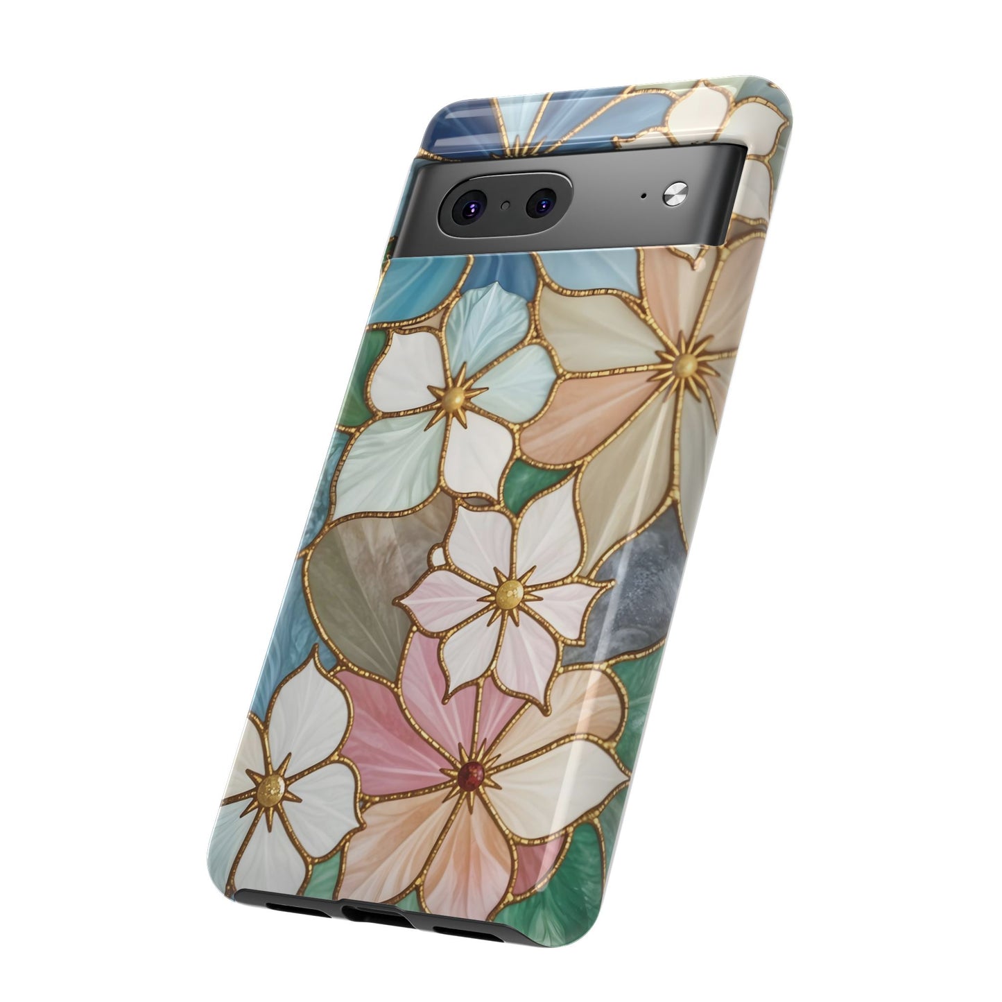 Floral Symphony: Stained Glass Elegance