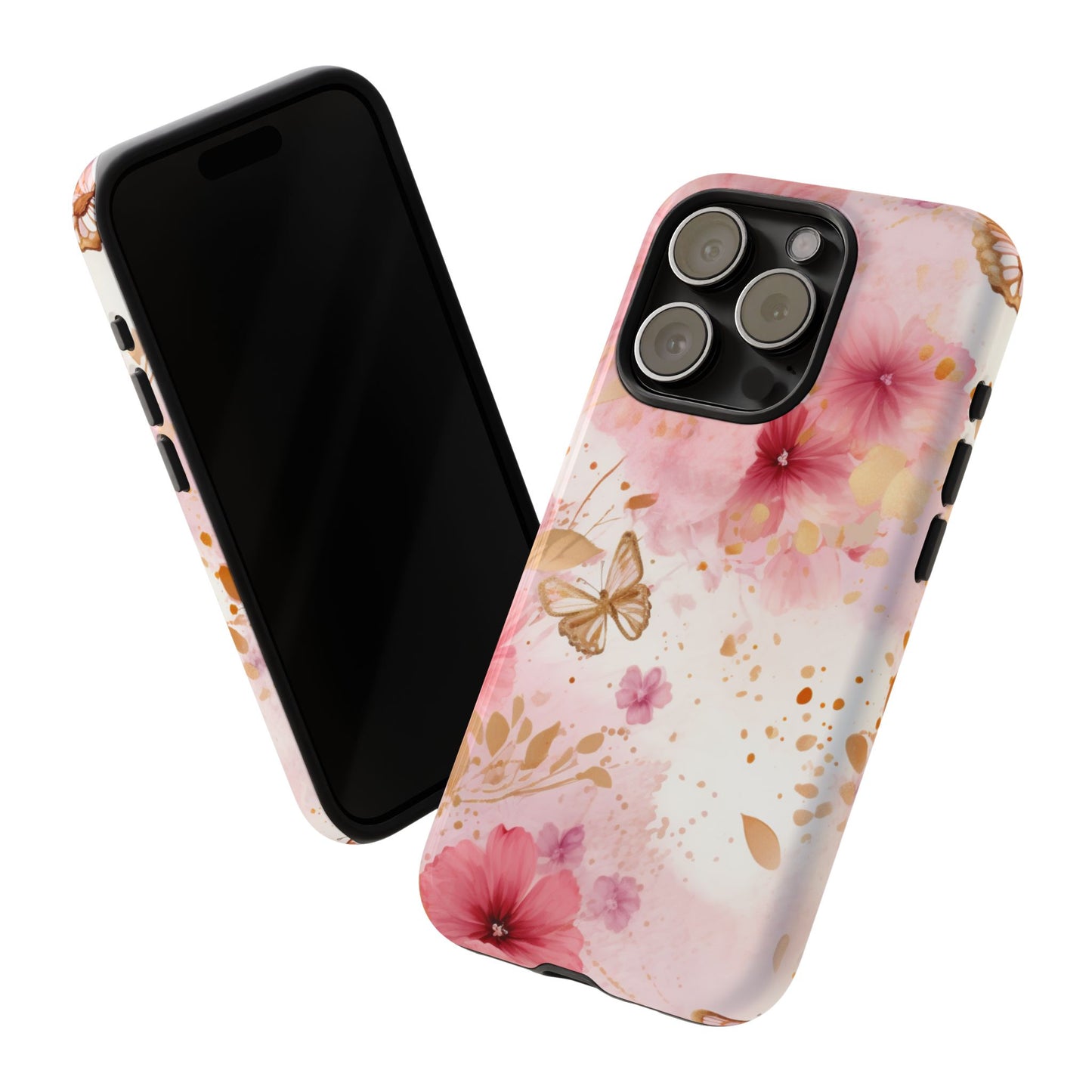Blush Elegance Floral Mobile Case