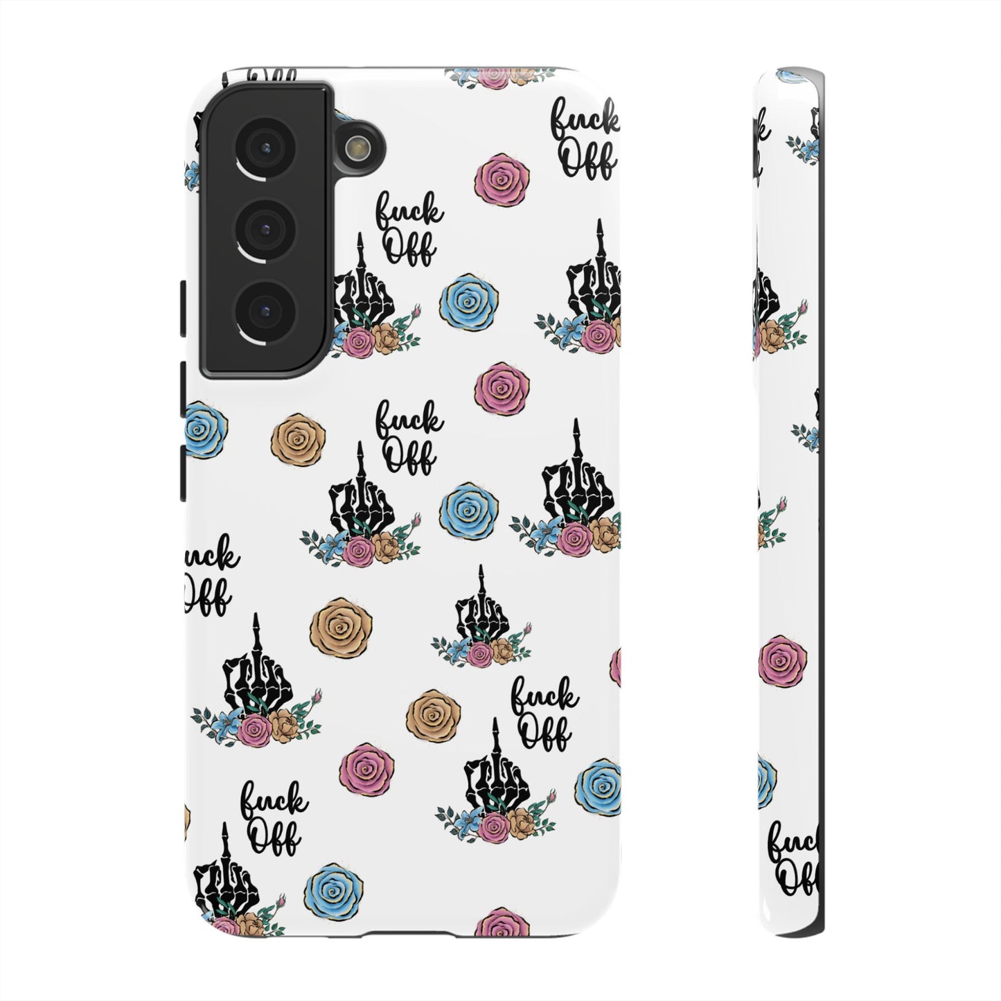 Skeleton Hand Middle Finger Phone Case β Badass Gothic Cover for iPhone, Samsung & Google Pixel