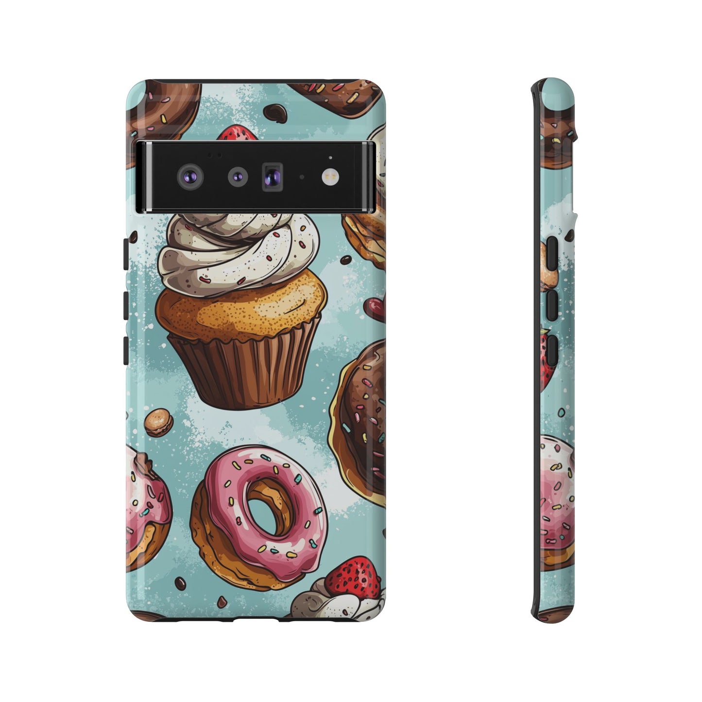 Sweet Bliss: Anime Dessert Delight Phone Case for iPhone, Samsung, Google Pixel