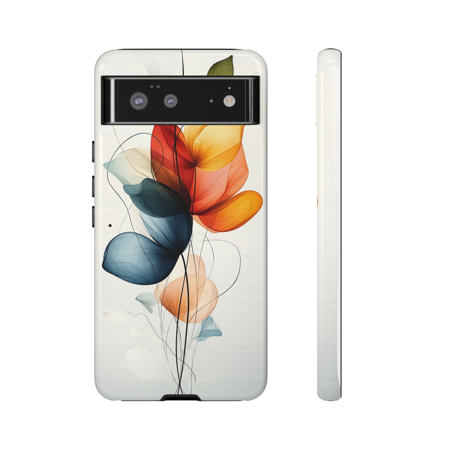 Whispering Petals – Elegant Floral Art Case for iPhone, Pixel & Samsung
