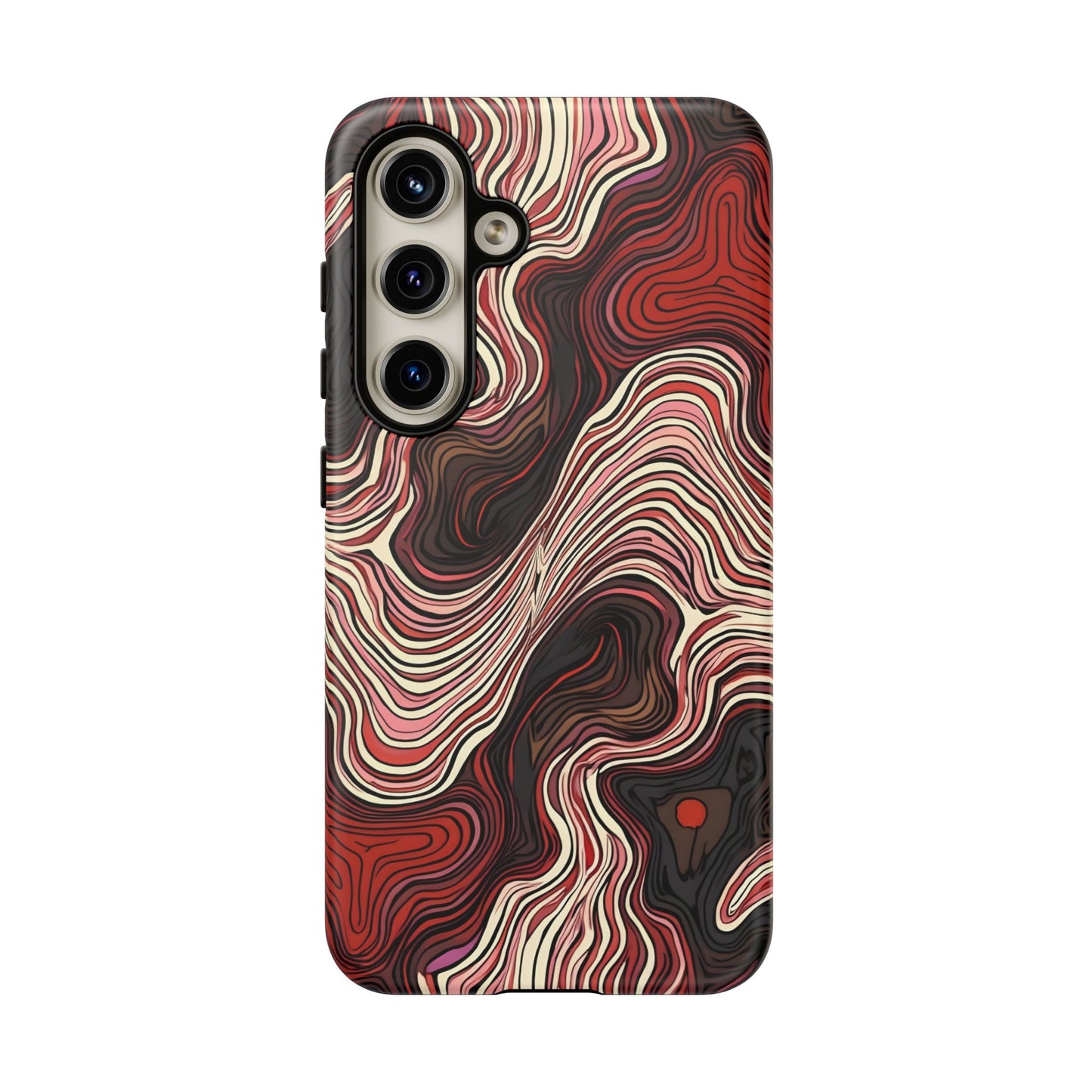 Abstract wavy illusion with swirling lines | Pattern Design