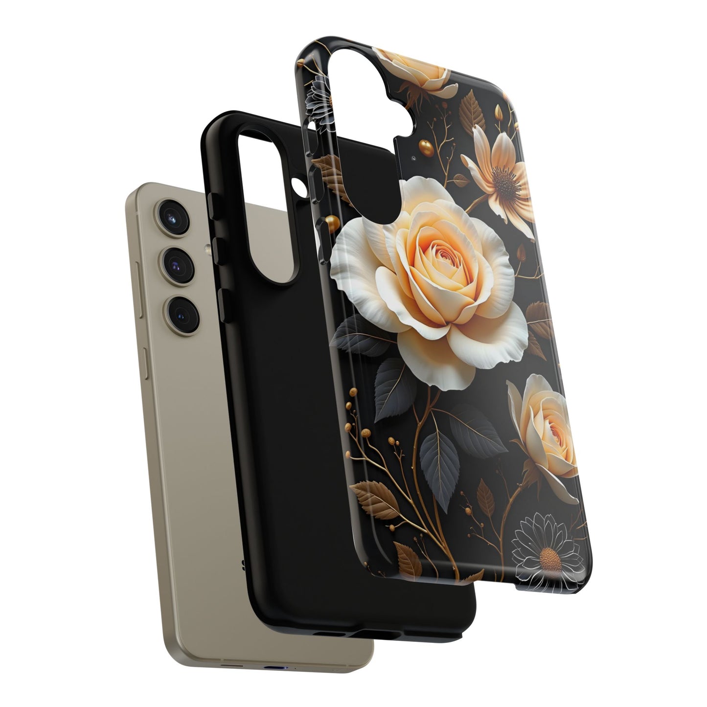 Elegant 3D Floral Design, Botanical Phone Case design for Iphone.