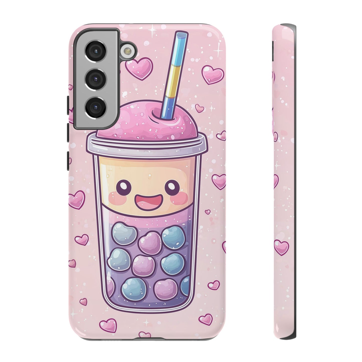Sweet Bubble Tea Love Phone Case for iPhone, Samsung, Google Pixel