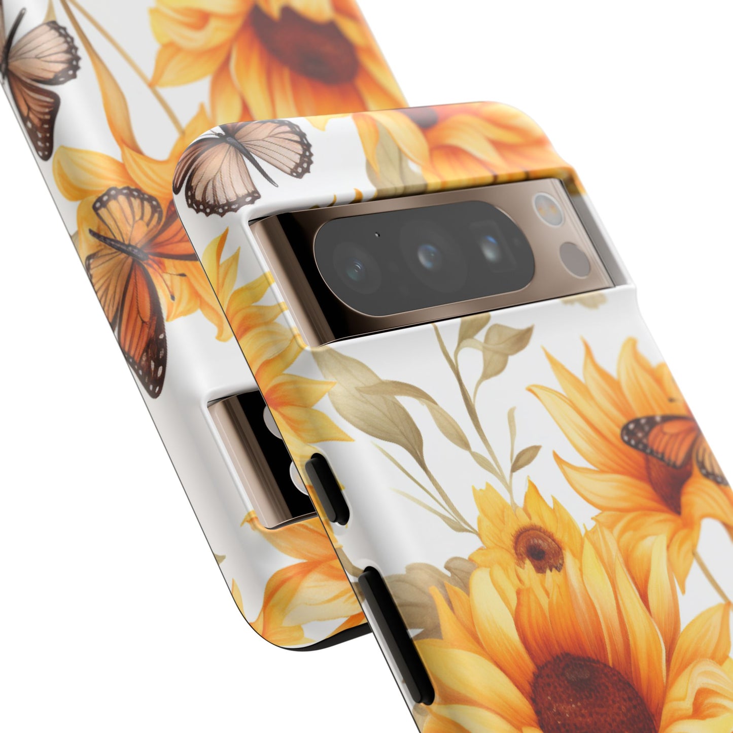 Sunflower & Butterfly Aesthetic Mobile Case – Bright & Nature-Inspired